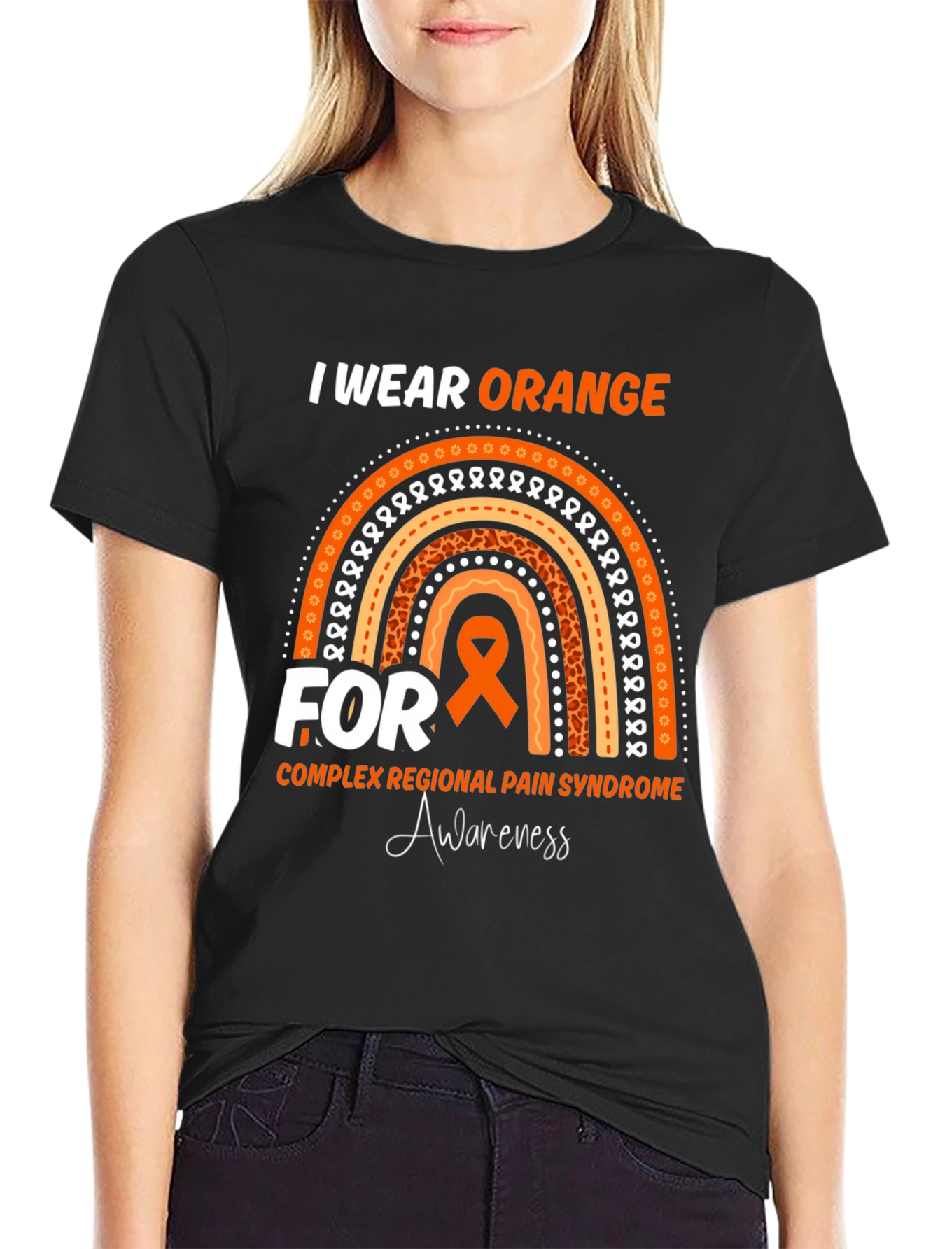 I Wear Orange Complex Regional Pain Syndrome Awareness T-Shirt