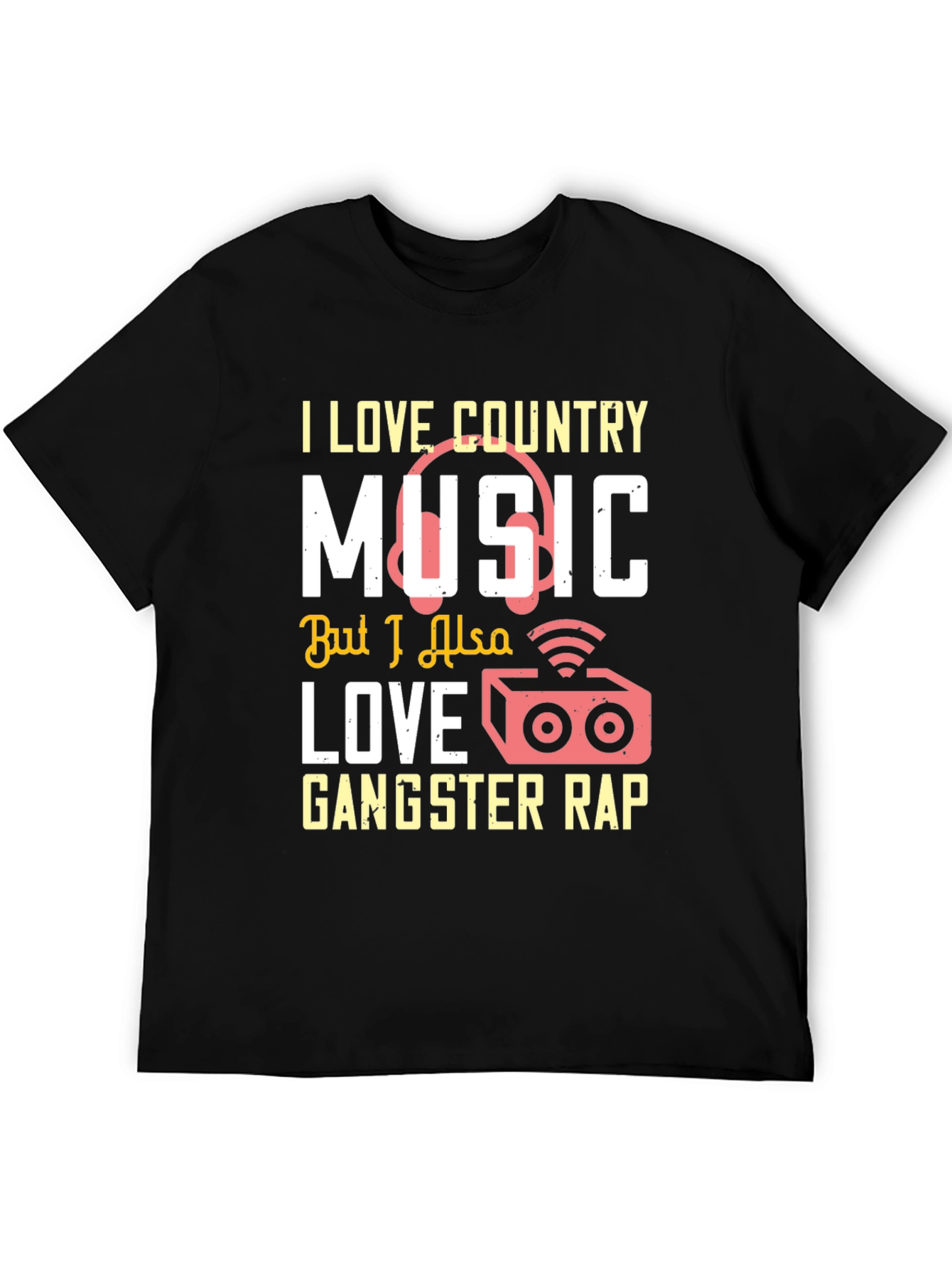 Country & Rap Music Lover T-Shirt