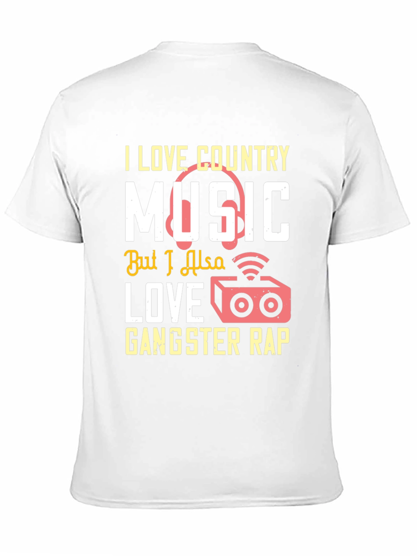 Country & Rap Music Lover T-Shirt