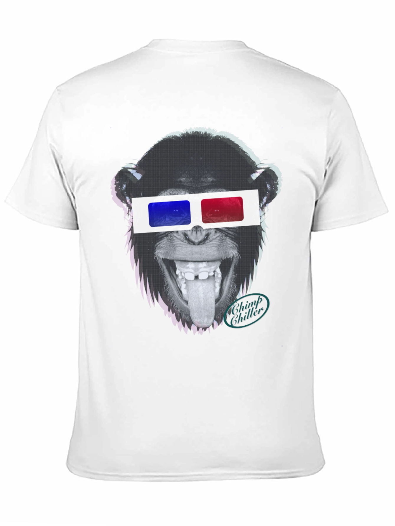 Chimp Chiller 3D Glasses Graphic T-Shirt
