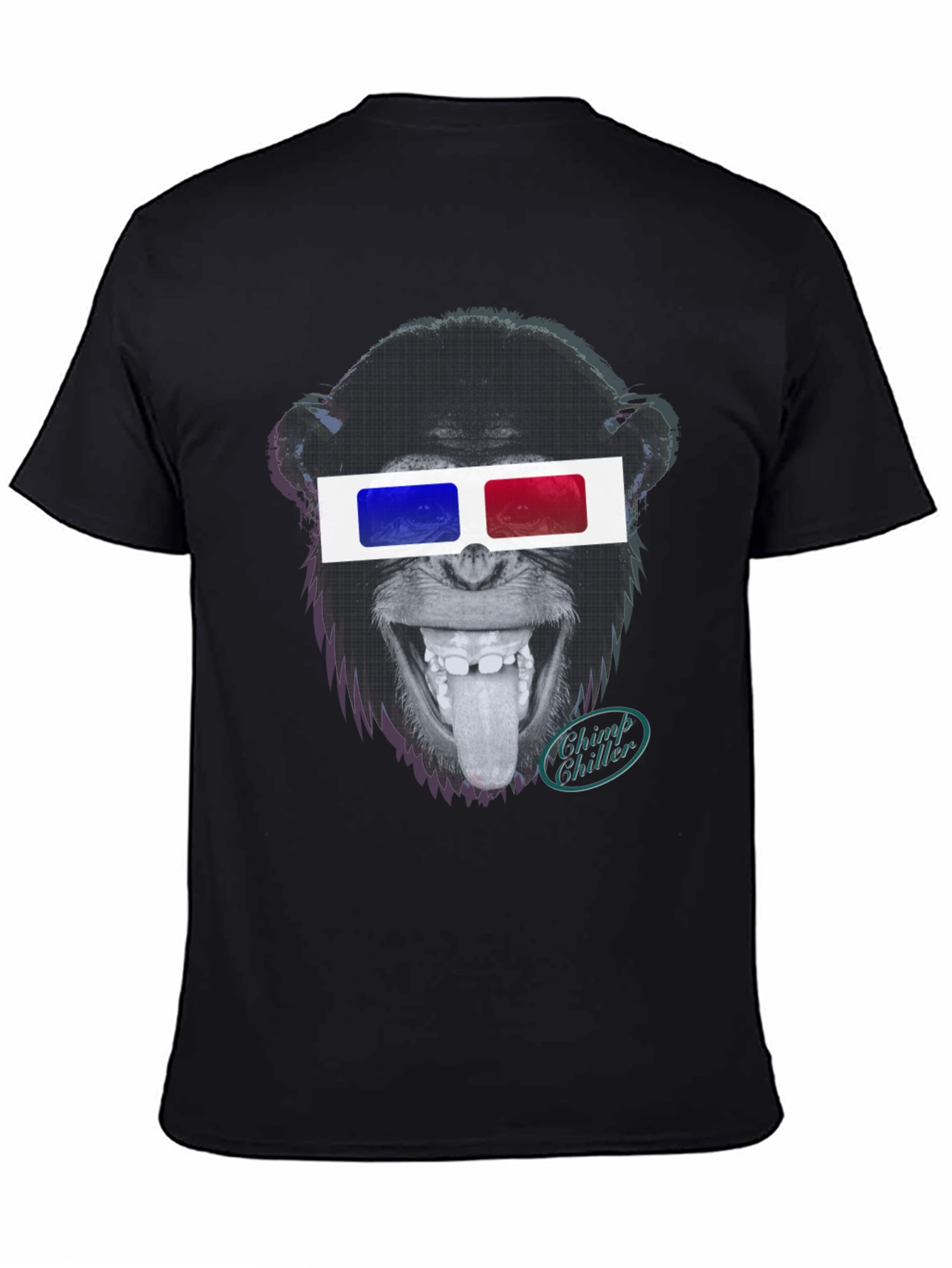 Chimp Chiller 3D Glasses Graphic T-Shirt