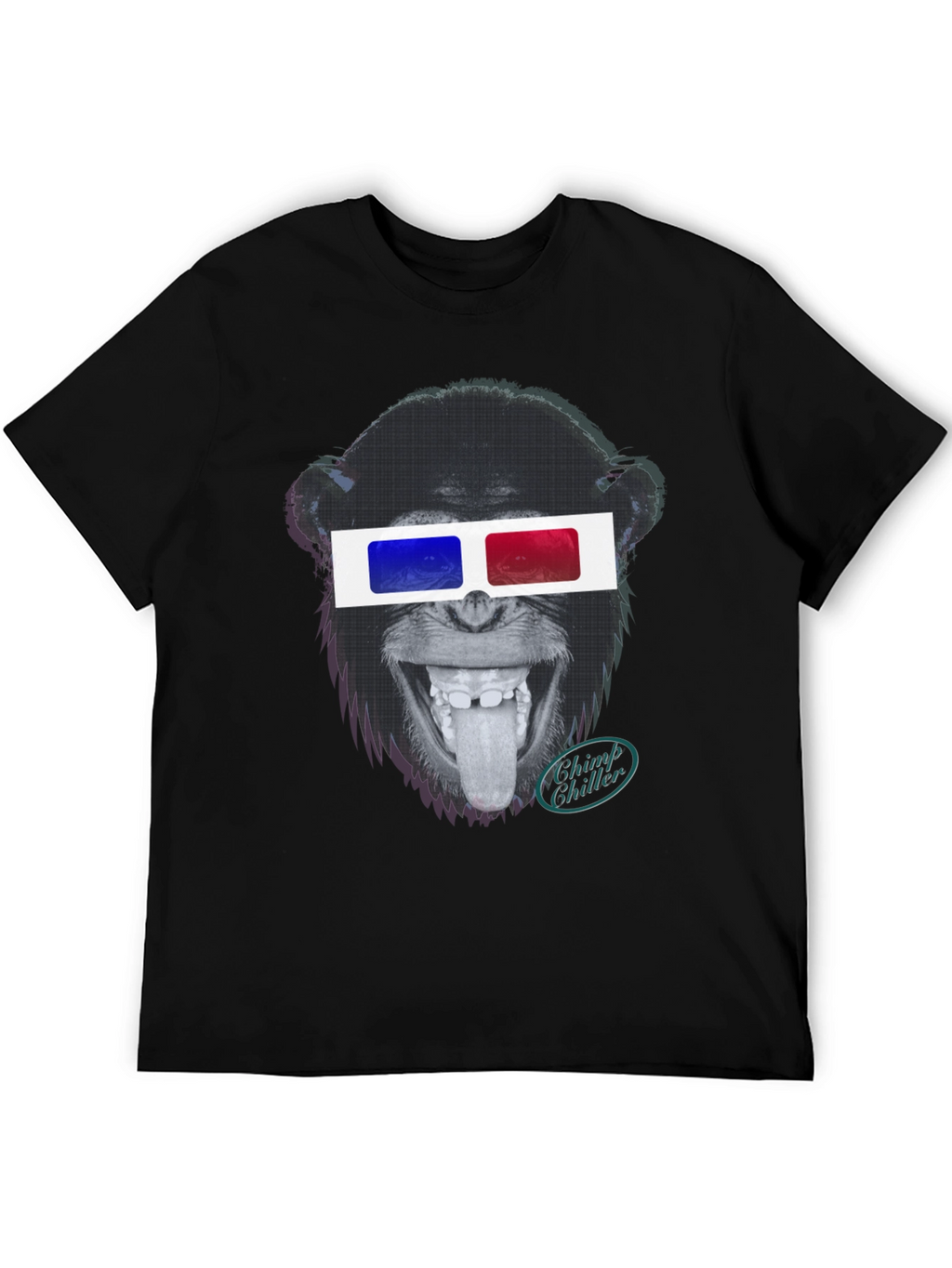 Chimp Chiller 3D Glasses Graphic T-Shirt