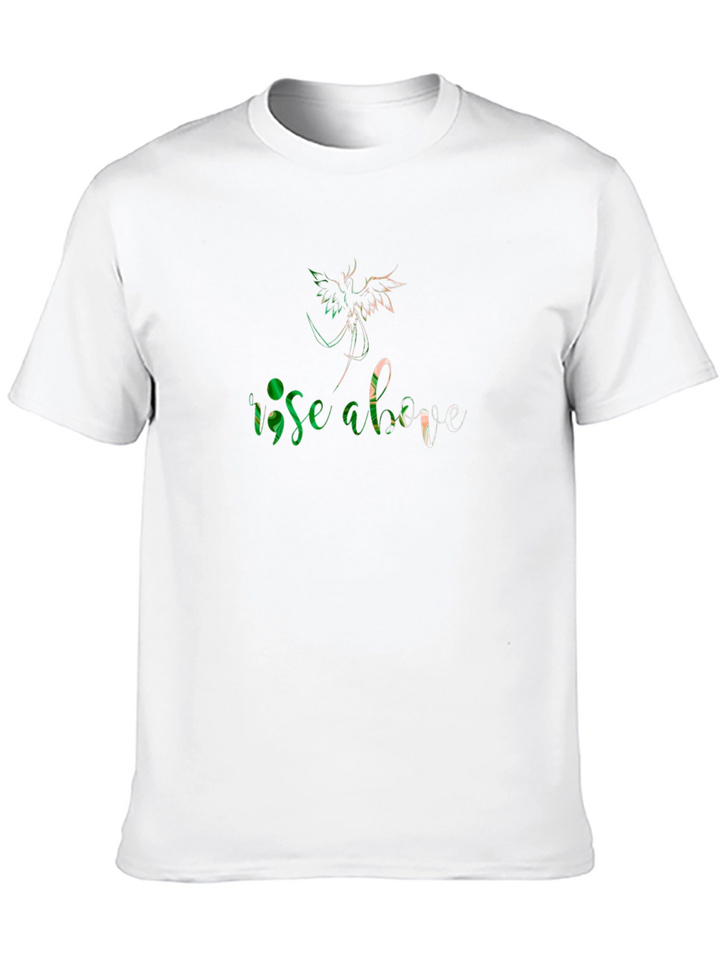 Rise Above Graphic Print Black T-Shirt