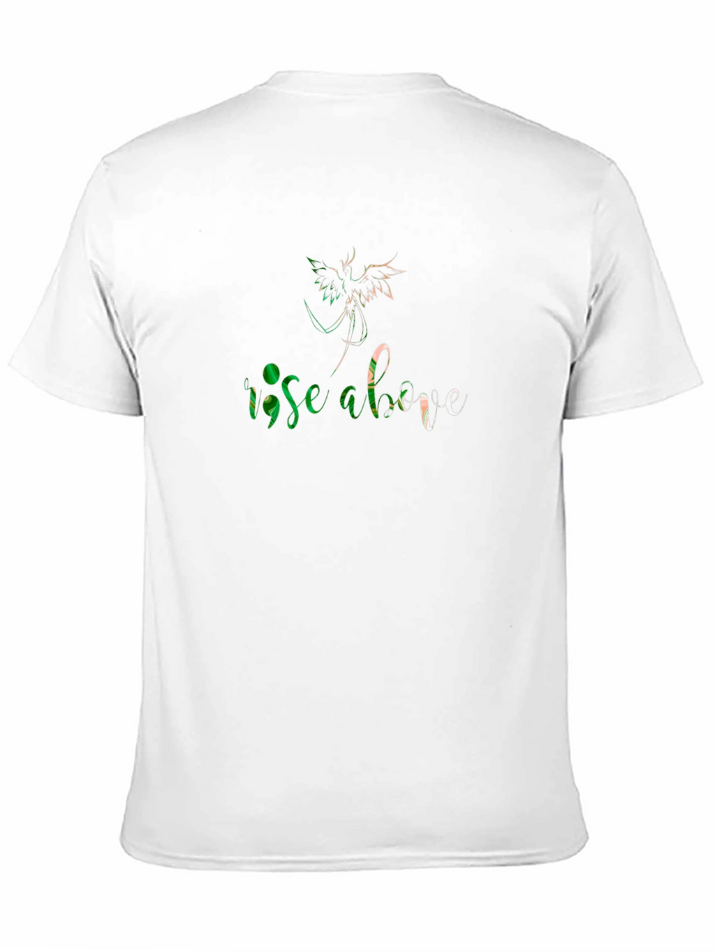 Rise Above Graphic Print Black T-Shirt