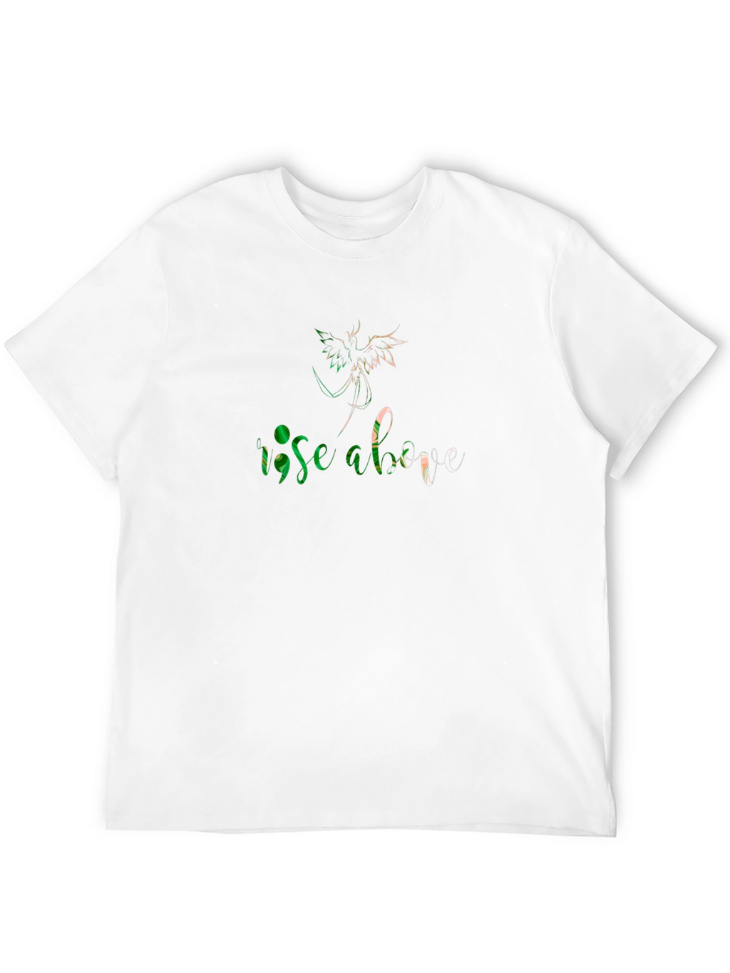 Rise Above Graphic Print Black T-Shirt