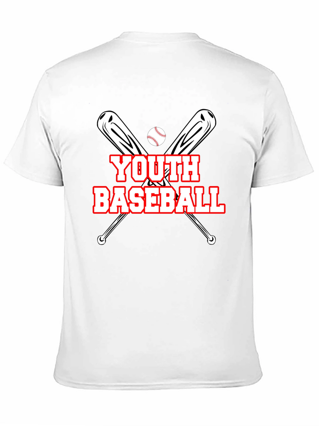 Youth Baseball Graphic T-Shirt - Black