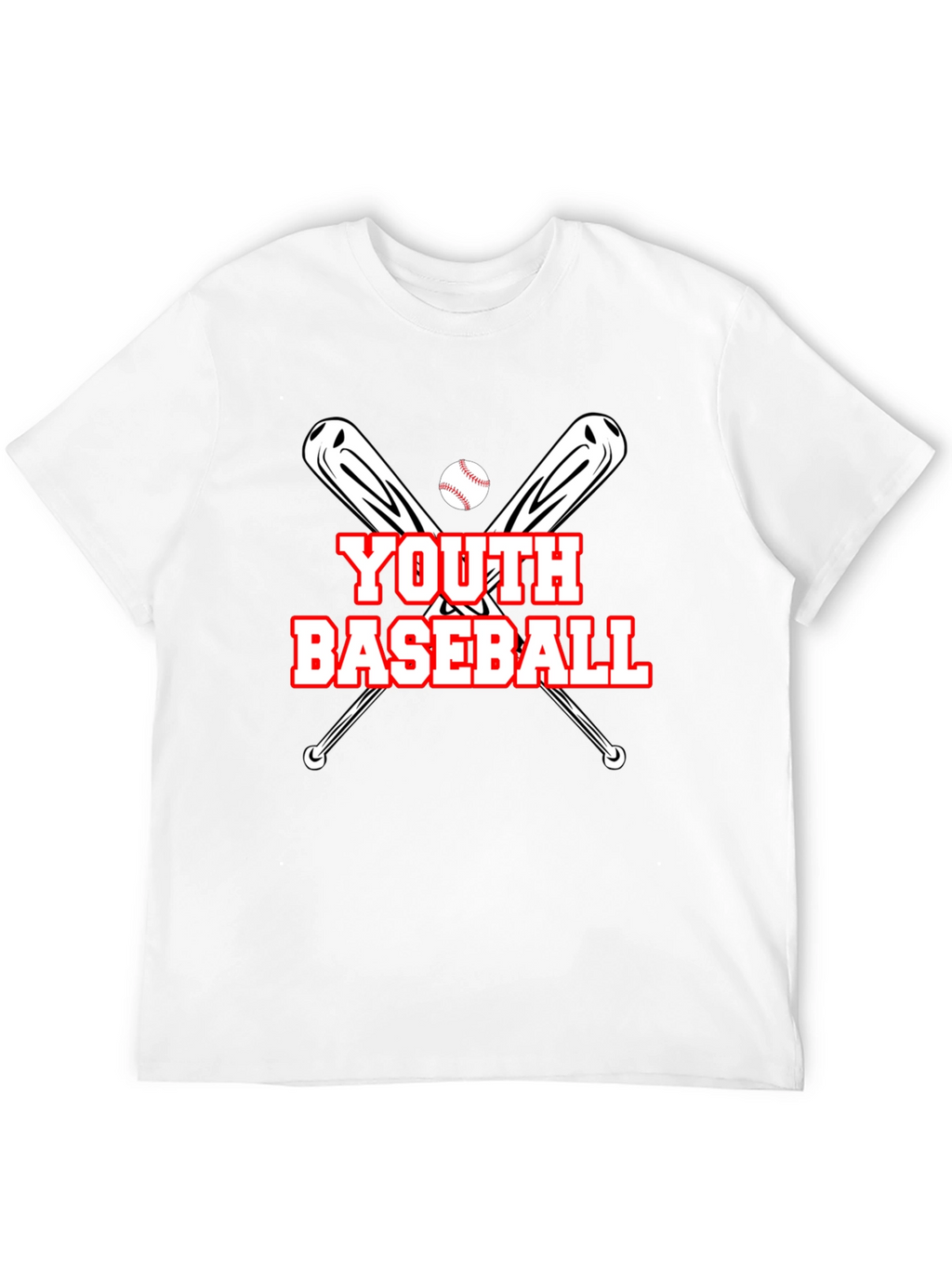 Youth Baseball Graphic T-Shirt - Black