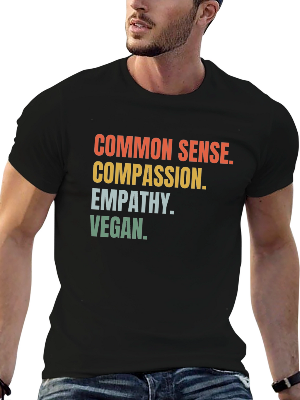 Common Sense Compassion Vegan Graphic Tee