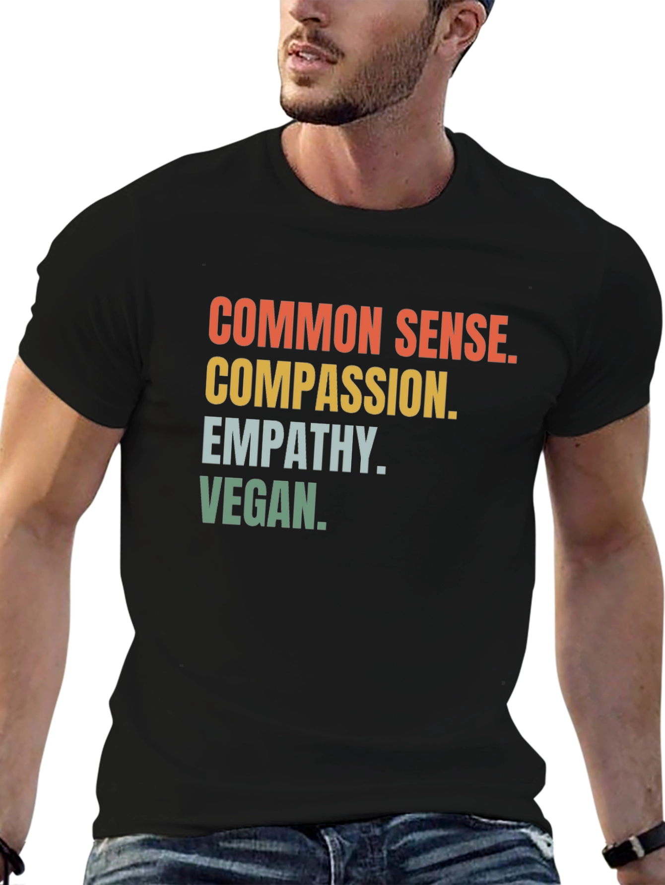 Common Sense Compassion Vegan Graphic Tee