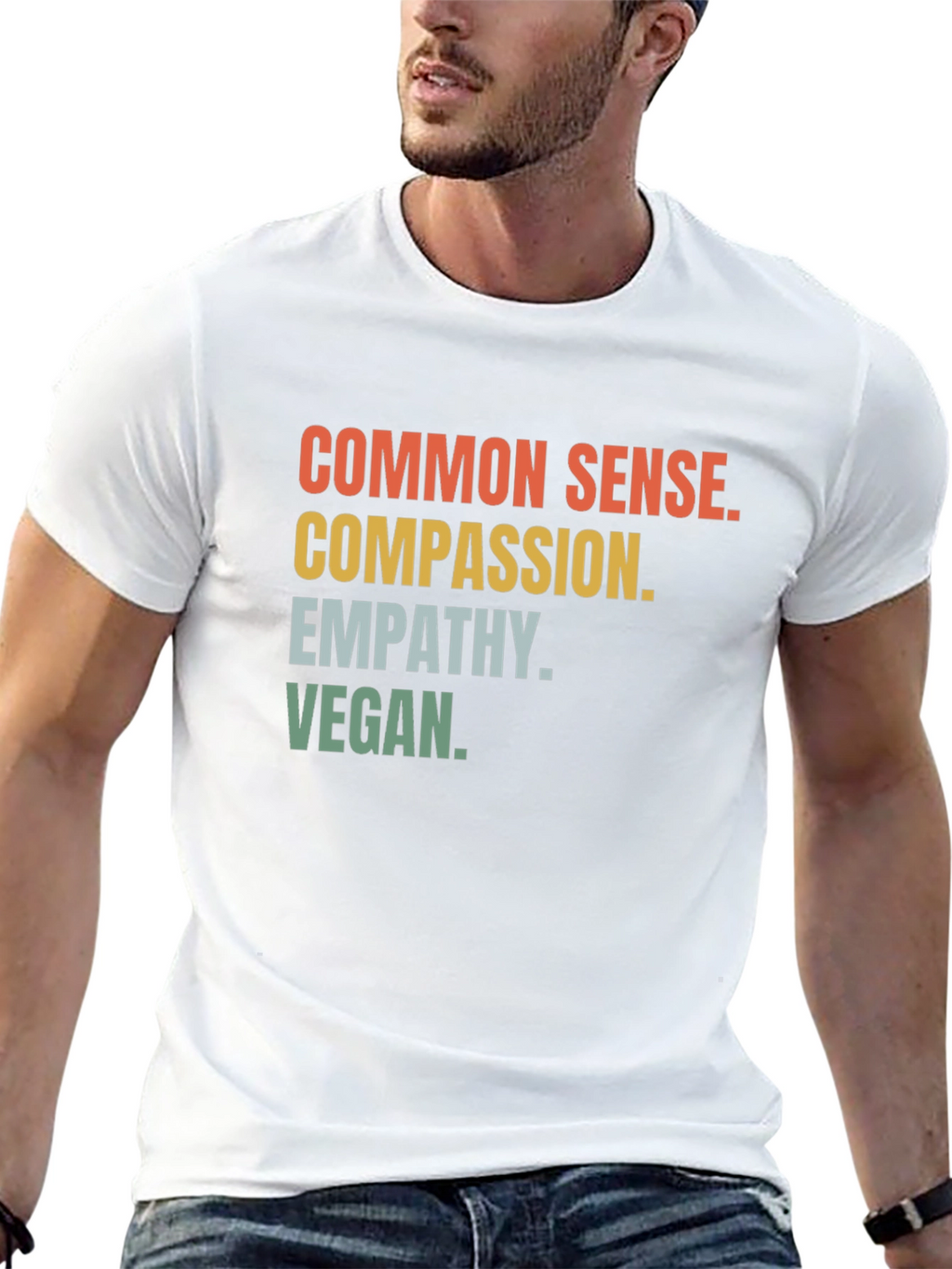 Common Sense Compassion Vegan Graphic Tee