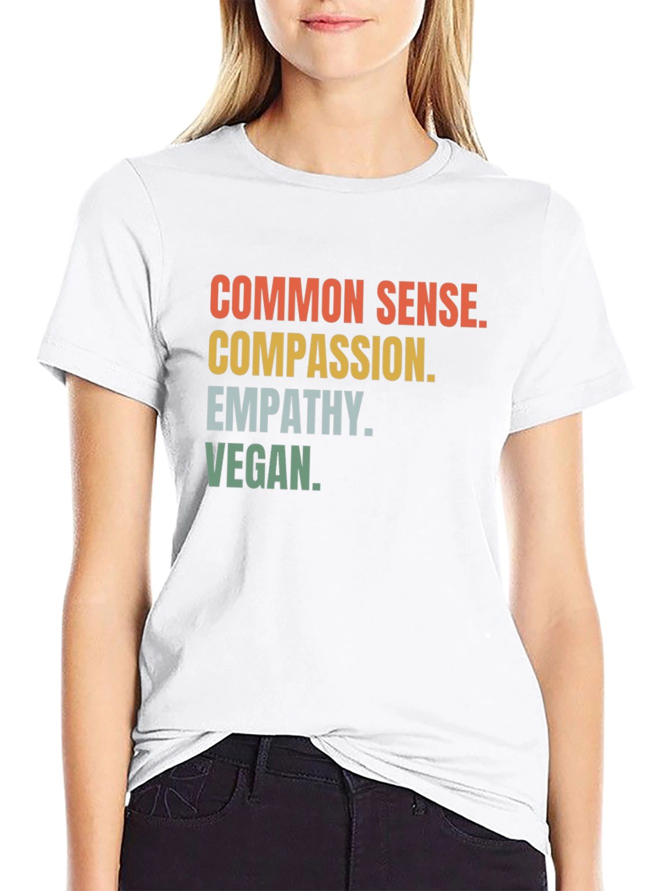 Common Sense Compassion Vegan Graphic Tee