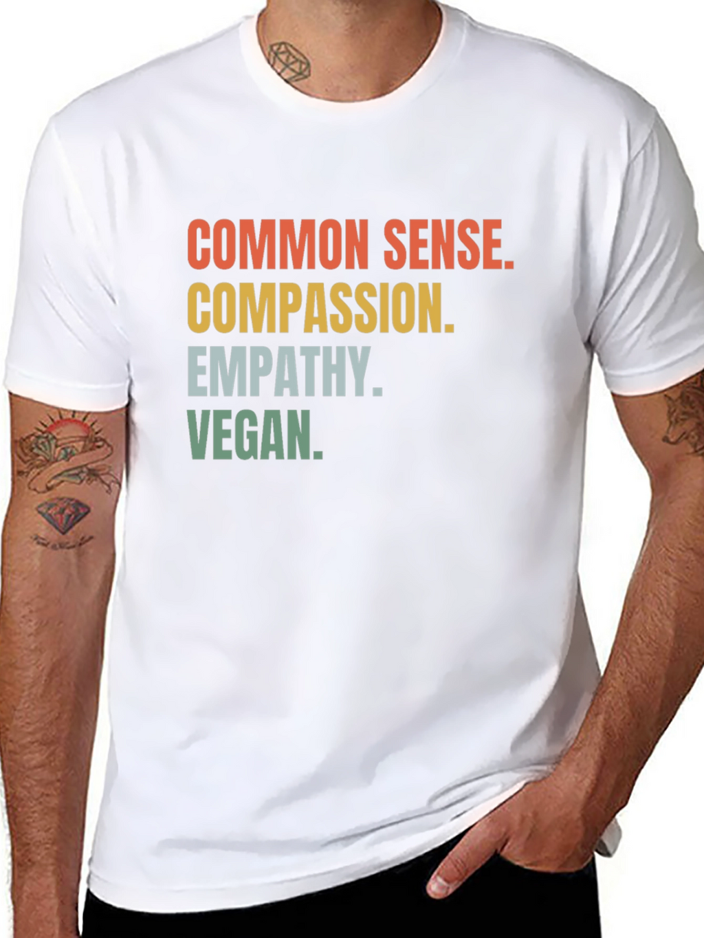 Common Sense Compassion Vegan Graphic Tee