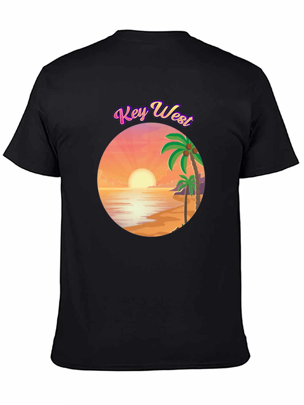 Key West Sunset T-Shirt - Tropical Beach Design