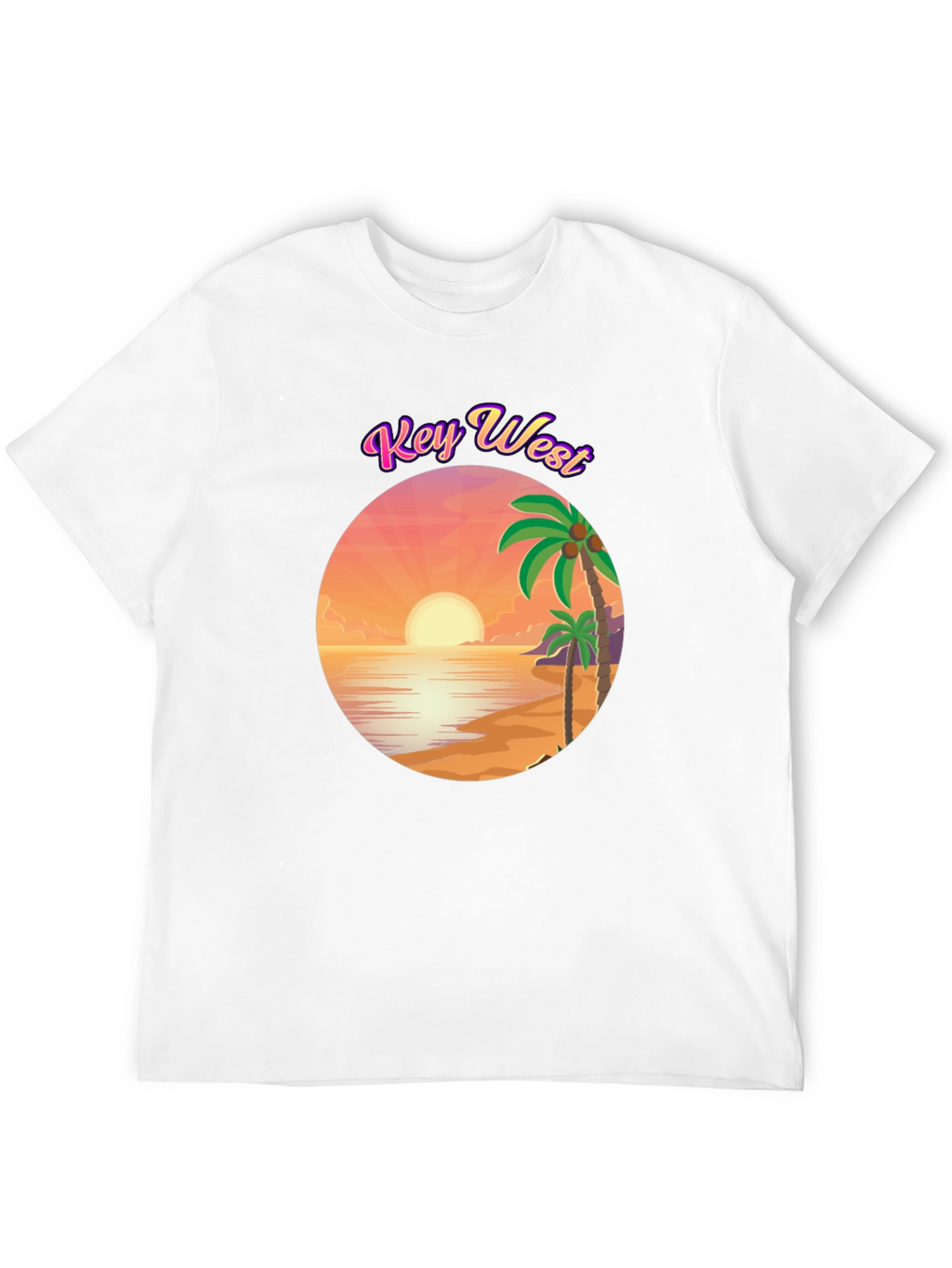 Key West Sunset T-Shirt - Tropical Beach Design