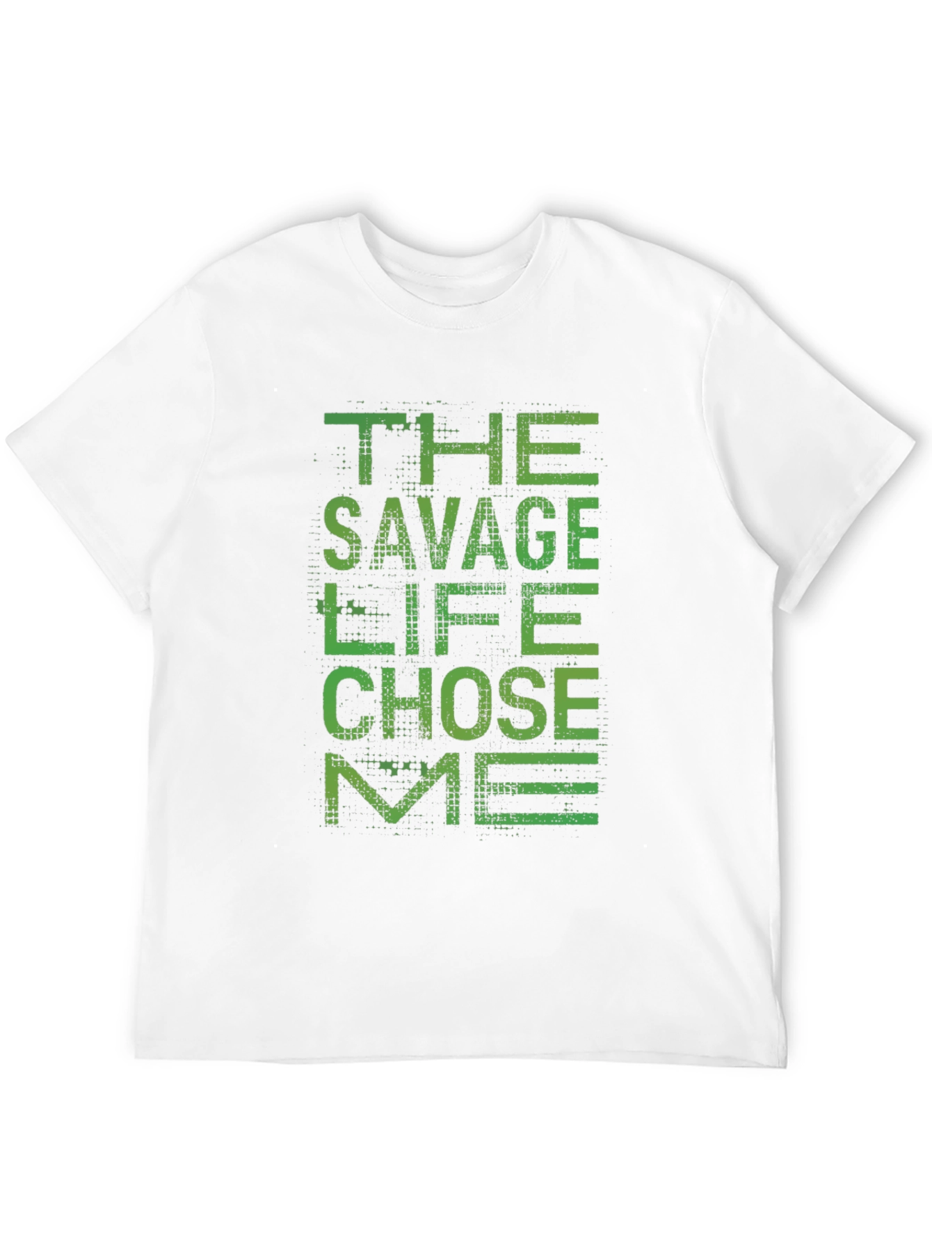 The Savage Life Chose Me Black Graphic T-Shirt