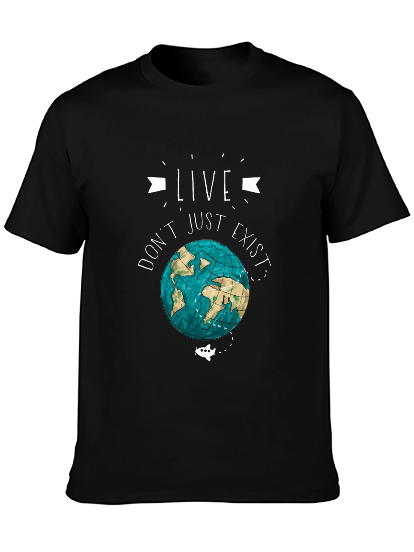 Live Dont Just Exist Earth Graphic Tee
