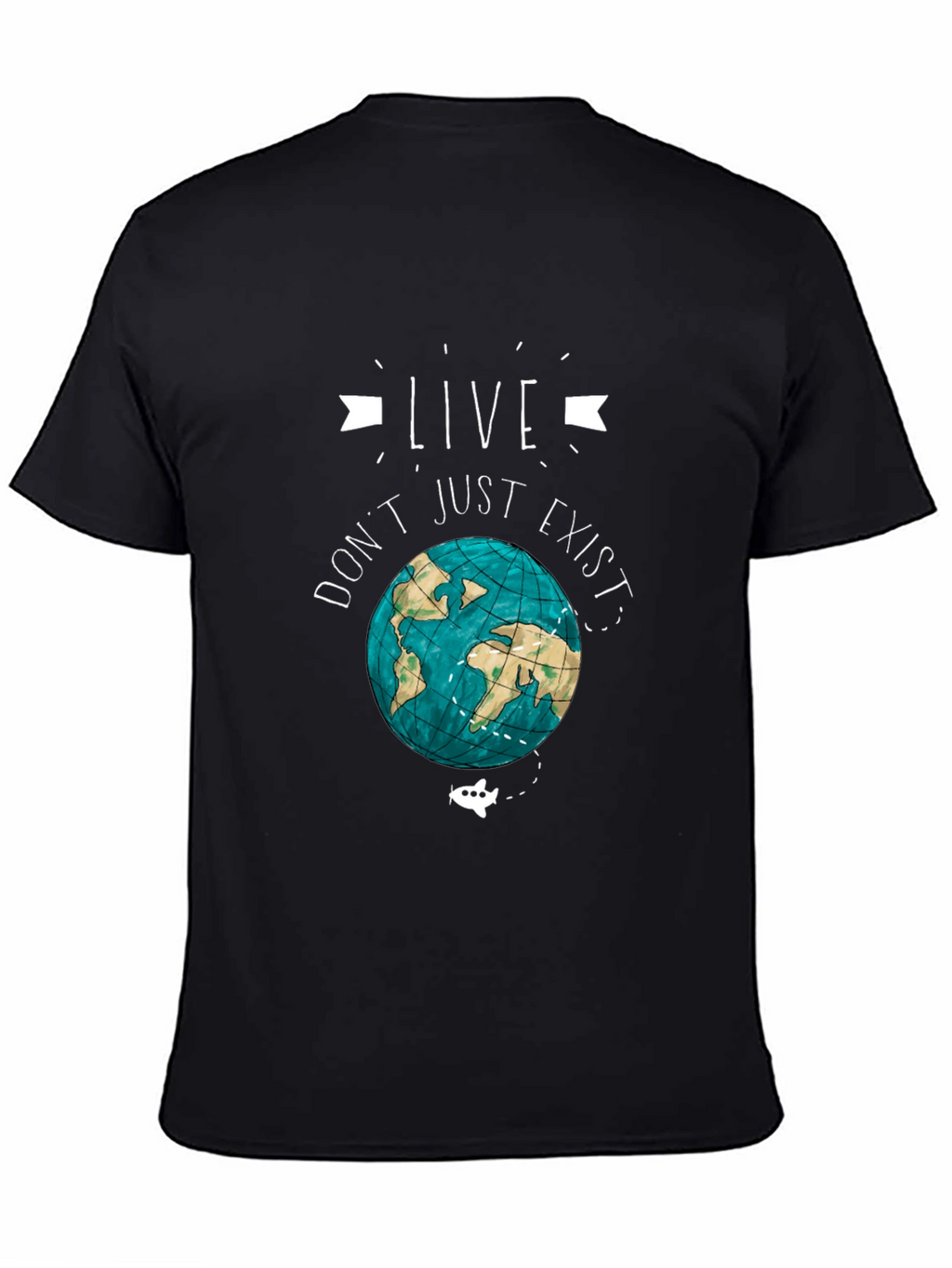 Live Dont Just Exist Earth Graphic Tee