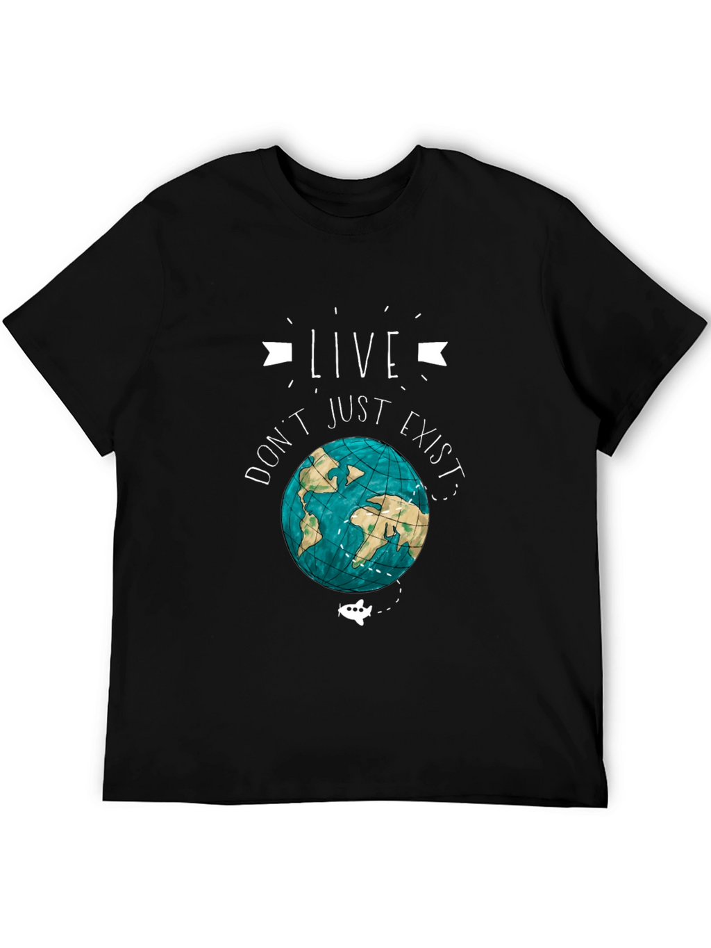 Live Dont Just Exist Earth Graphic Tee