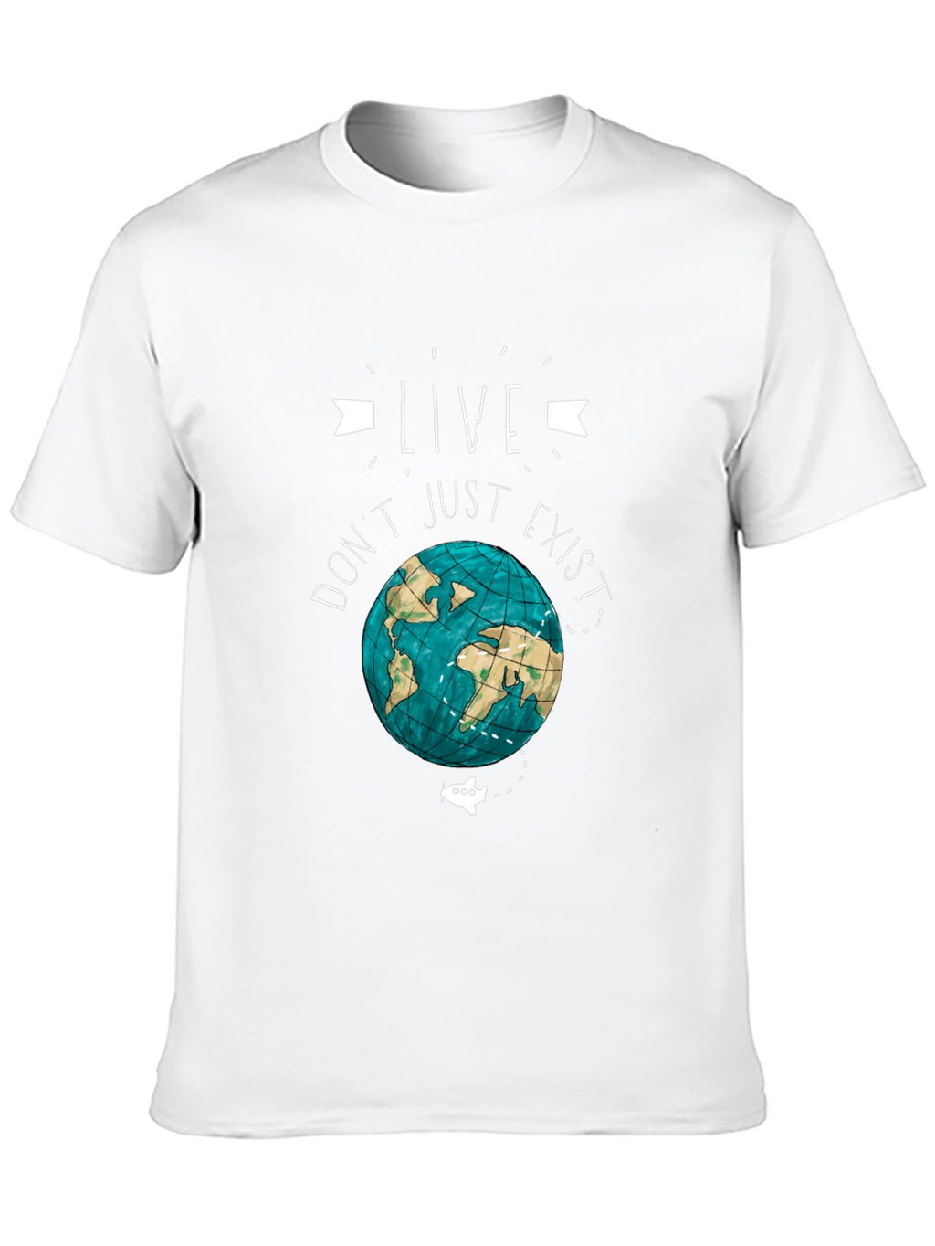 Live Dont Just Exist Earth Graphic Tee