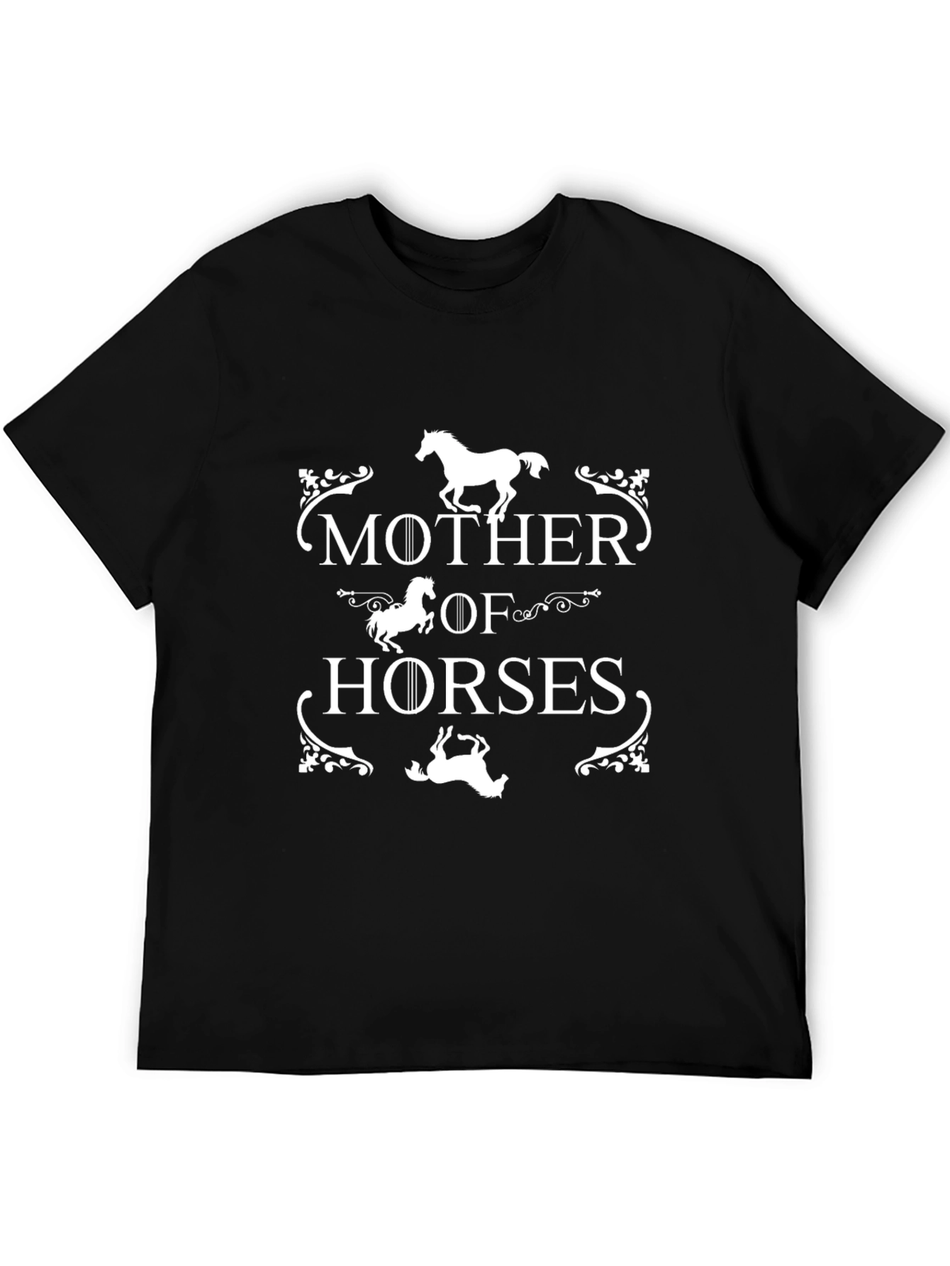 Mother of Horses Graphic T-Shirt - Black