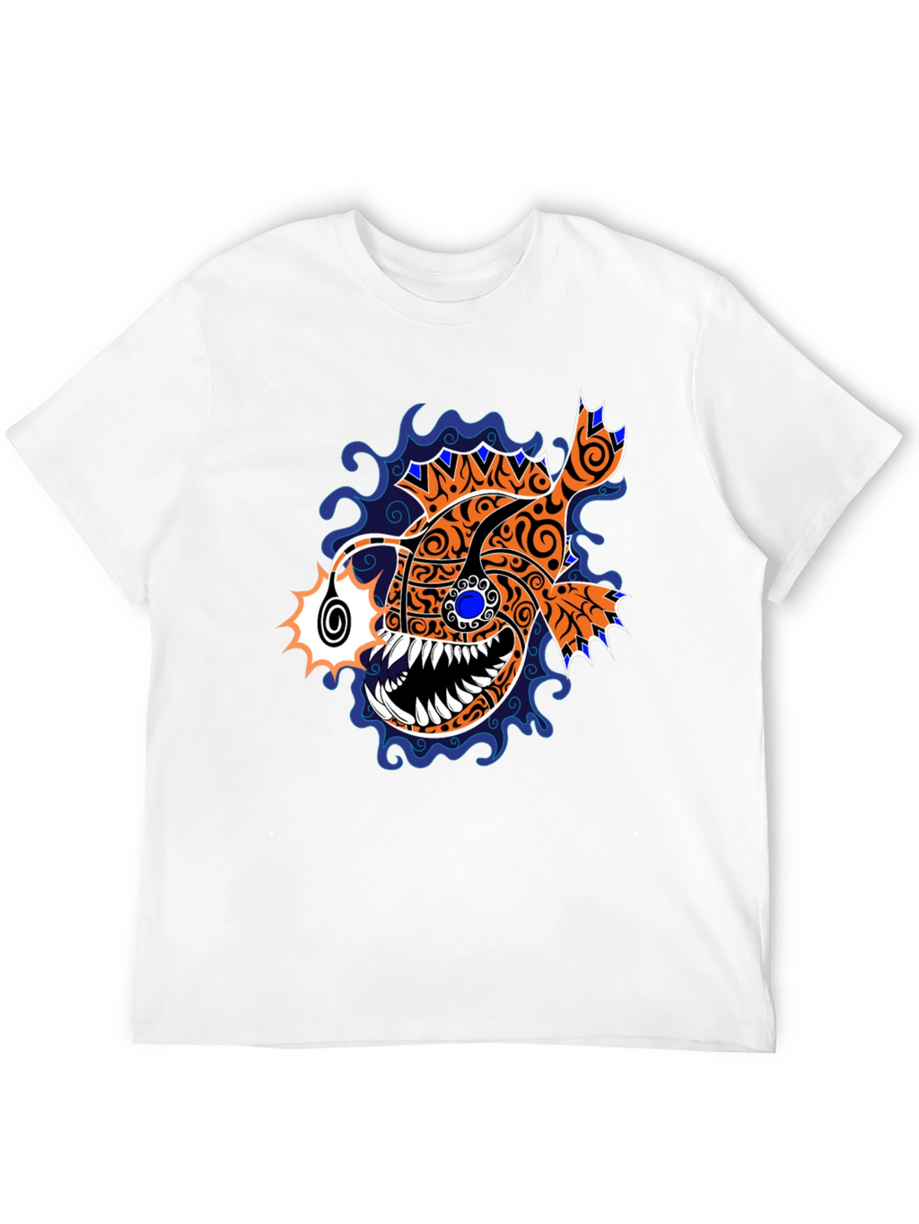 Angler Fish Graphic Tee - Unique Design