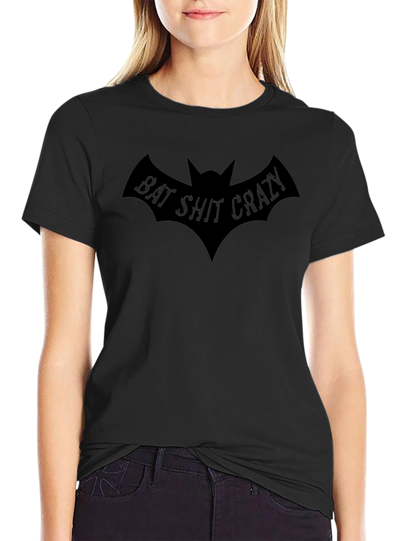 Bat Shit Crazy Graphic T-Shirt - Dark Humor Tee