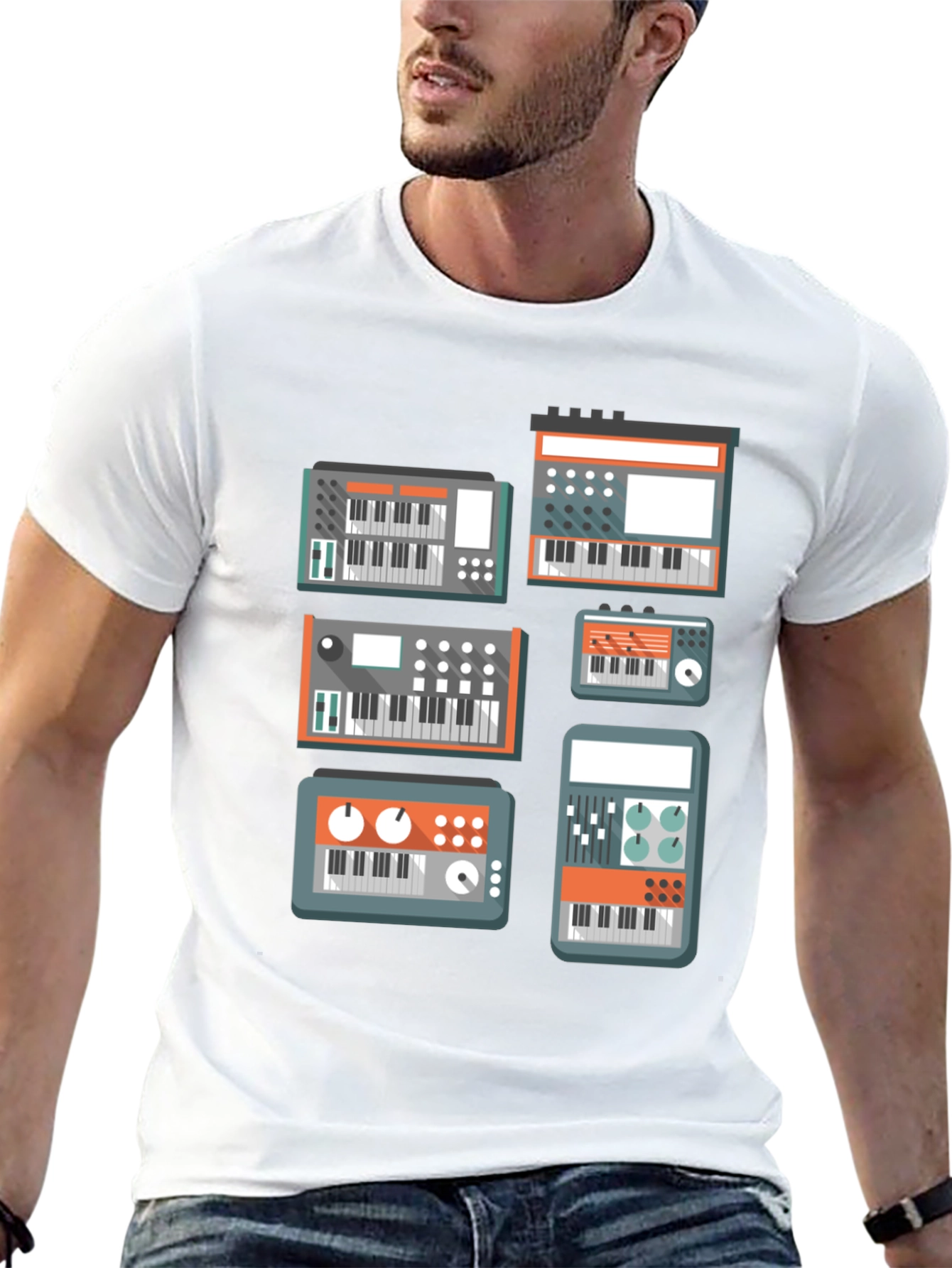 Synth Lover T-Shirt - Black Music Tee