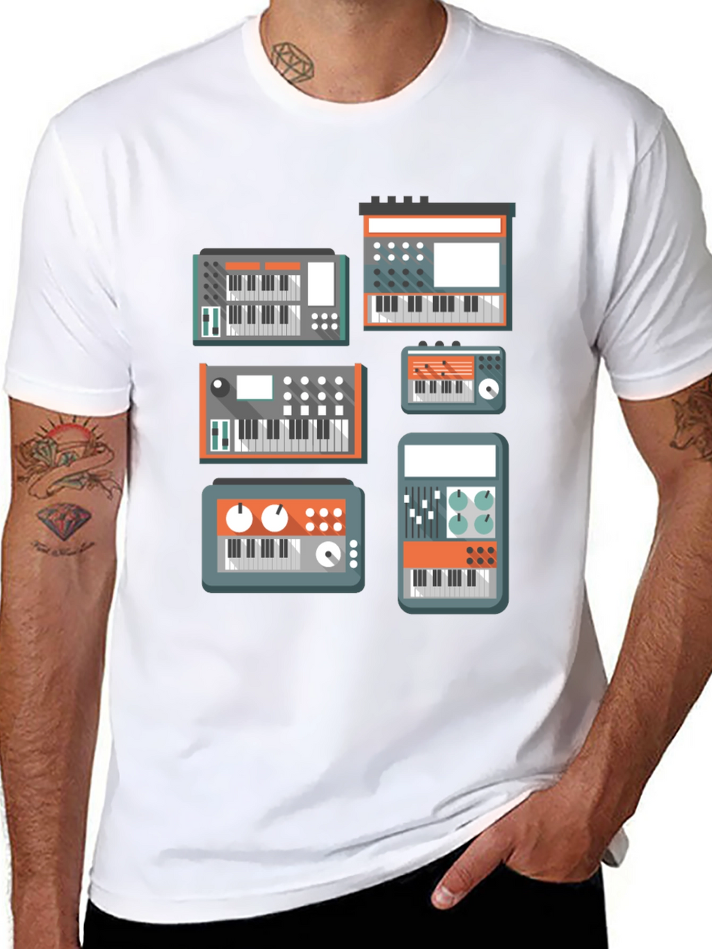 Synth Lover T-Shirt - Black Music Tee