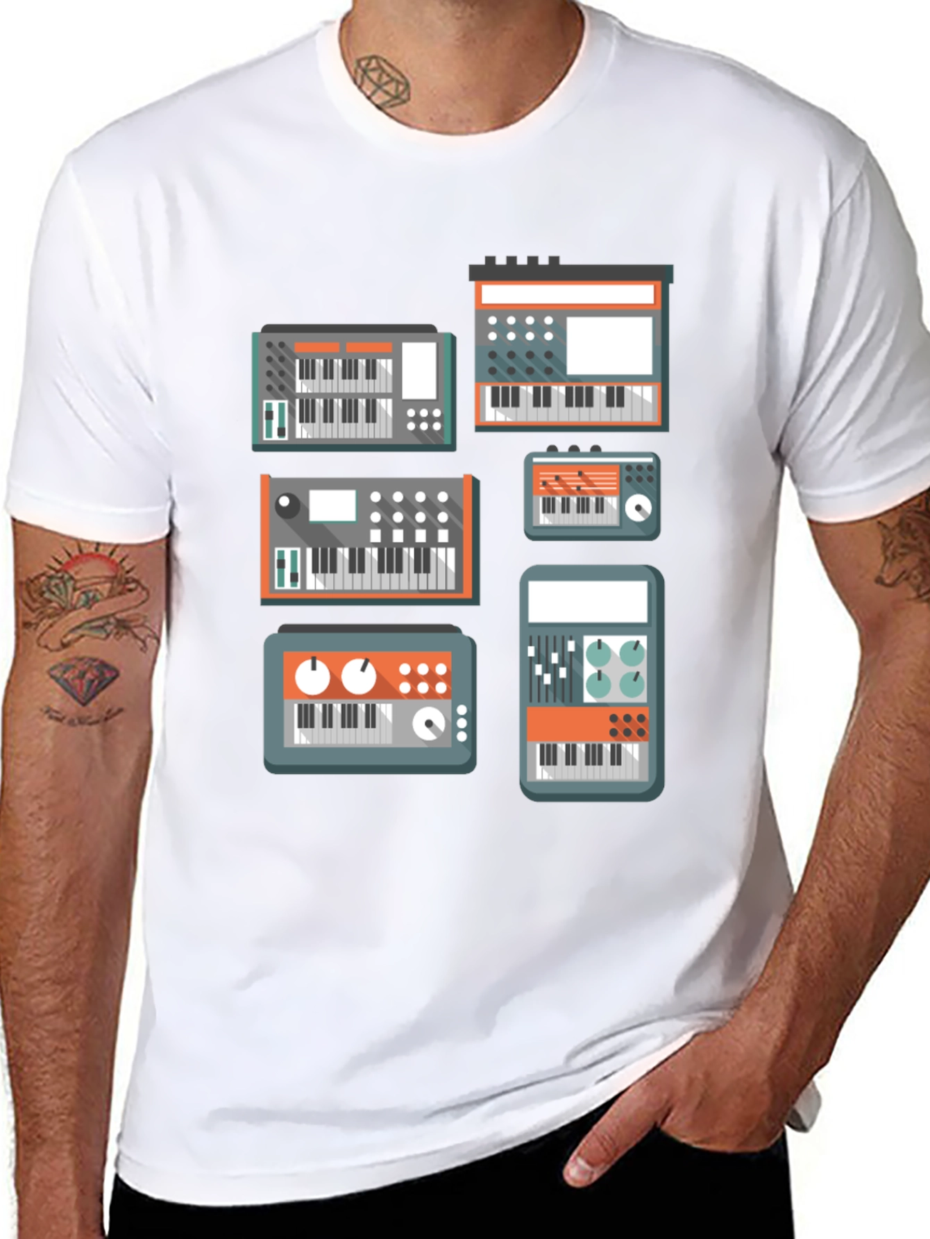 Synth Lover T-Shirt - Black Music Tee