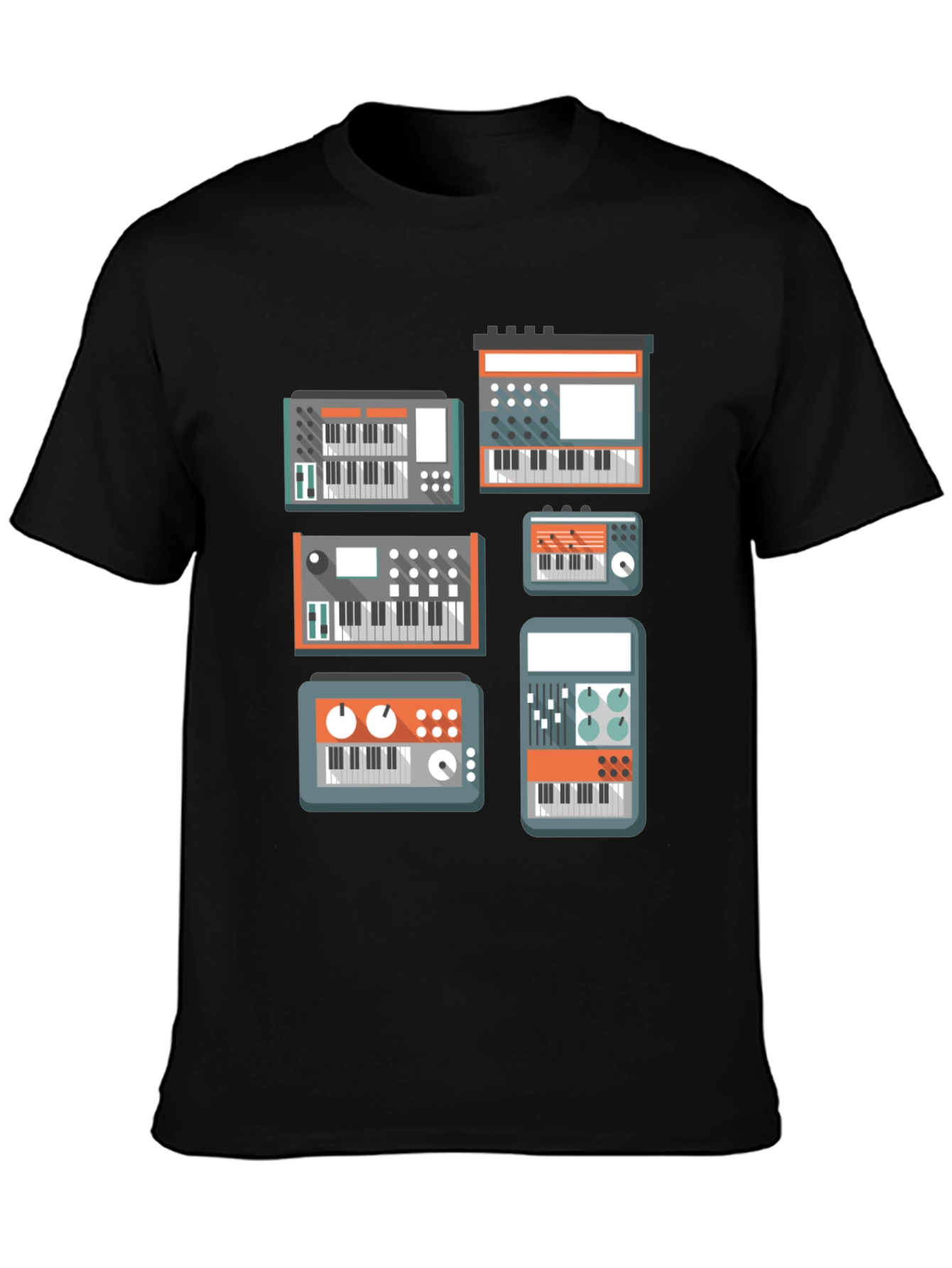 Synth Lover T-Shirt - Black Music Tee