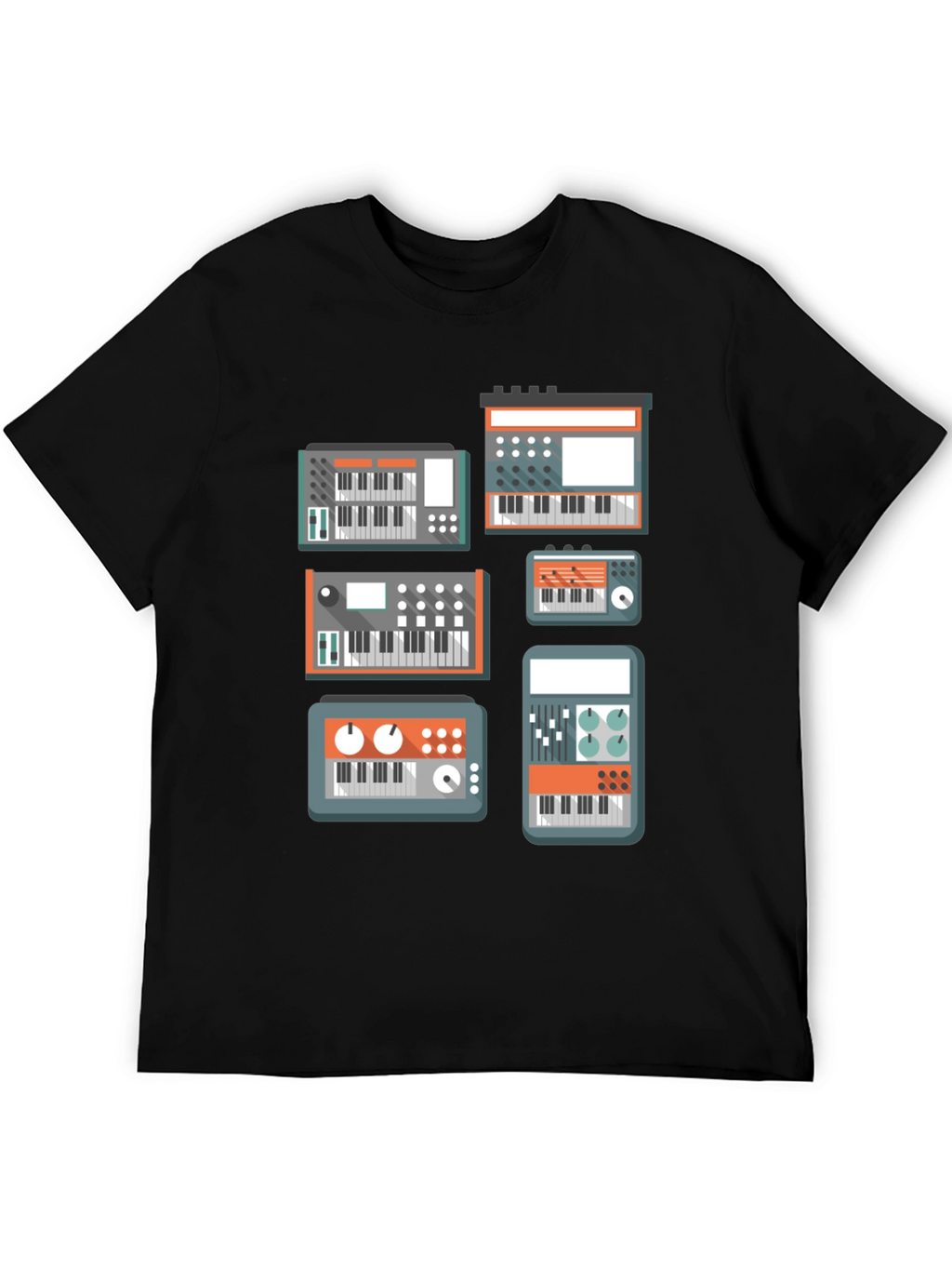Synth Lover T-Shirt - Black Music Tee