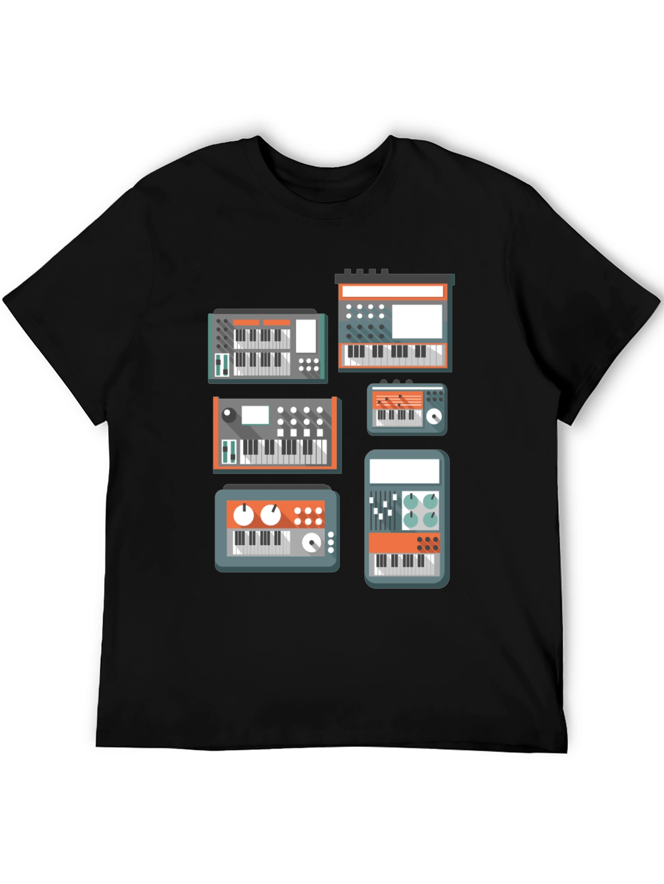 Synth Lover T-Shirt - Black Music Tee