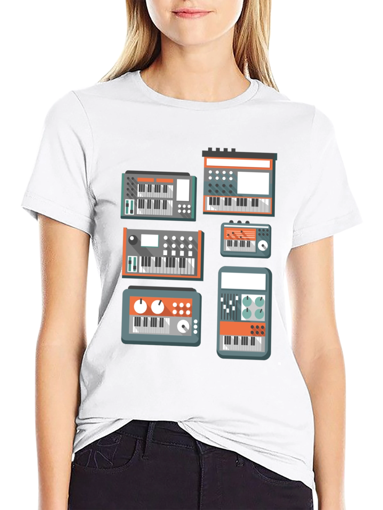 Synth Lover T-Shirt - Black Music Tee