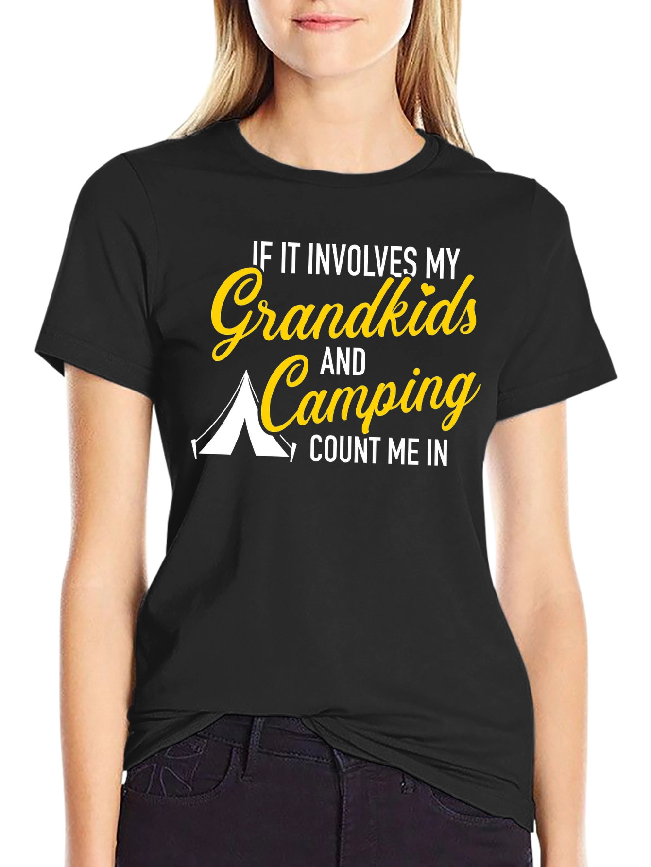 Grandkids & Camping T-Shirt: Count Me In!