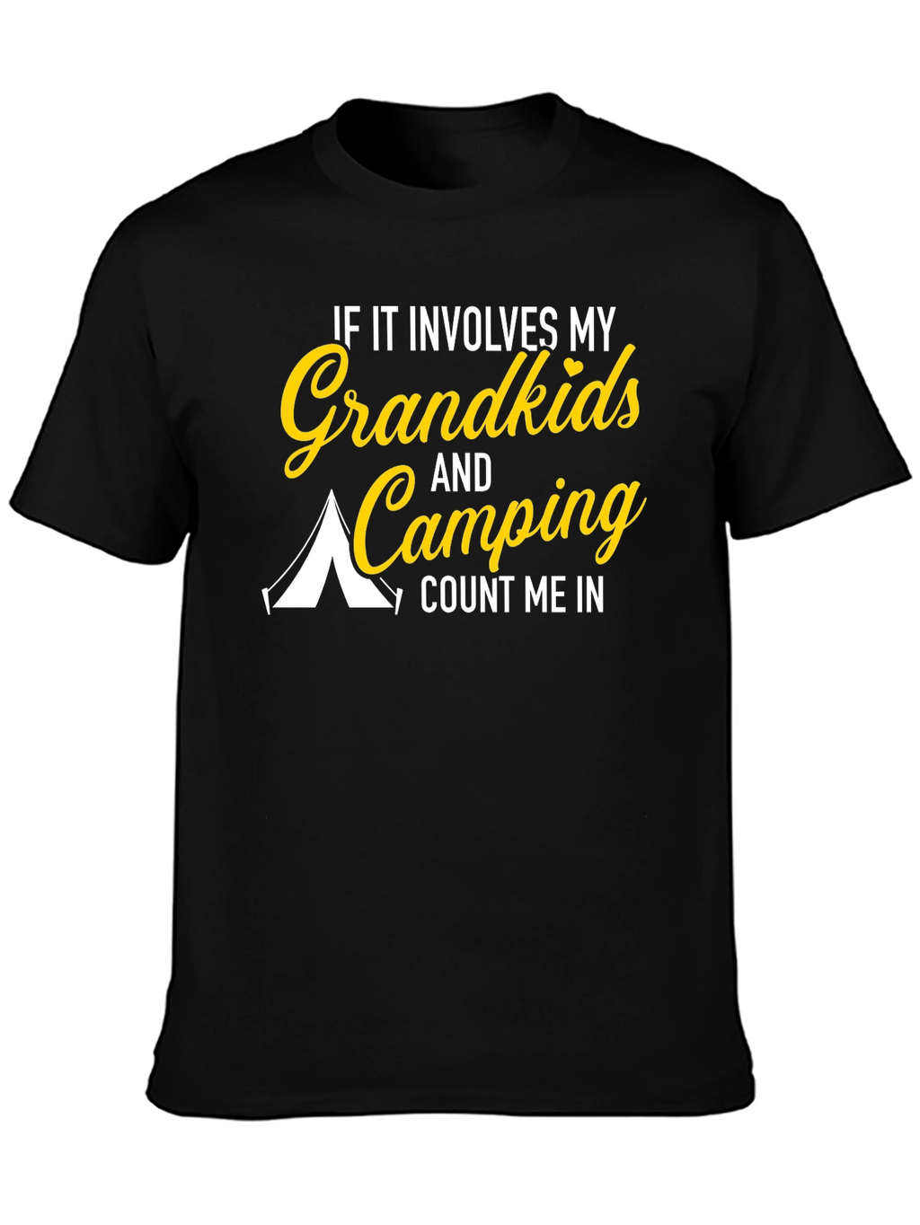 Grandkids & Camping T-Shirt: Count Me In!