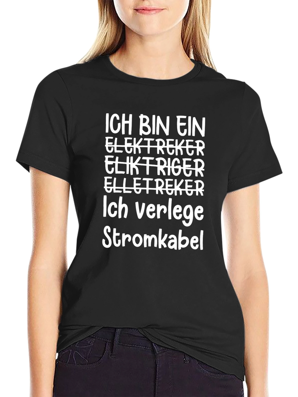 Electrician T-Shirt: Funny German Slogan Tee