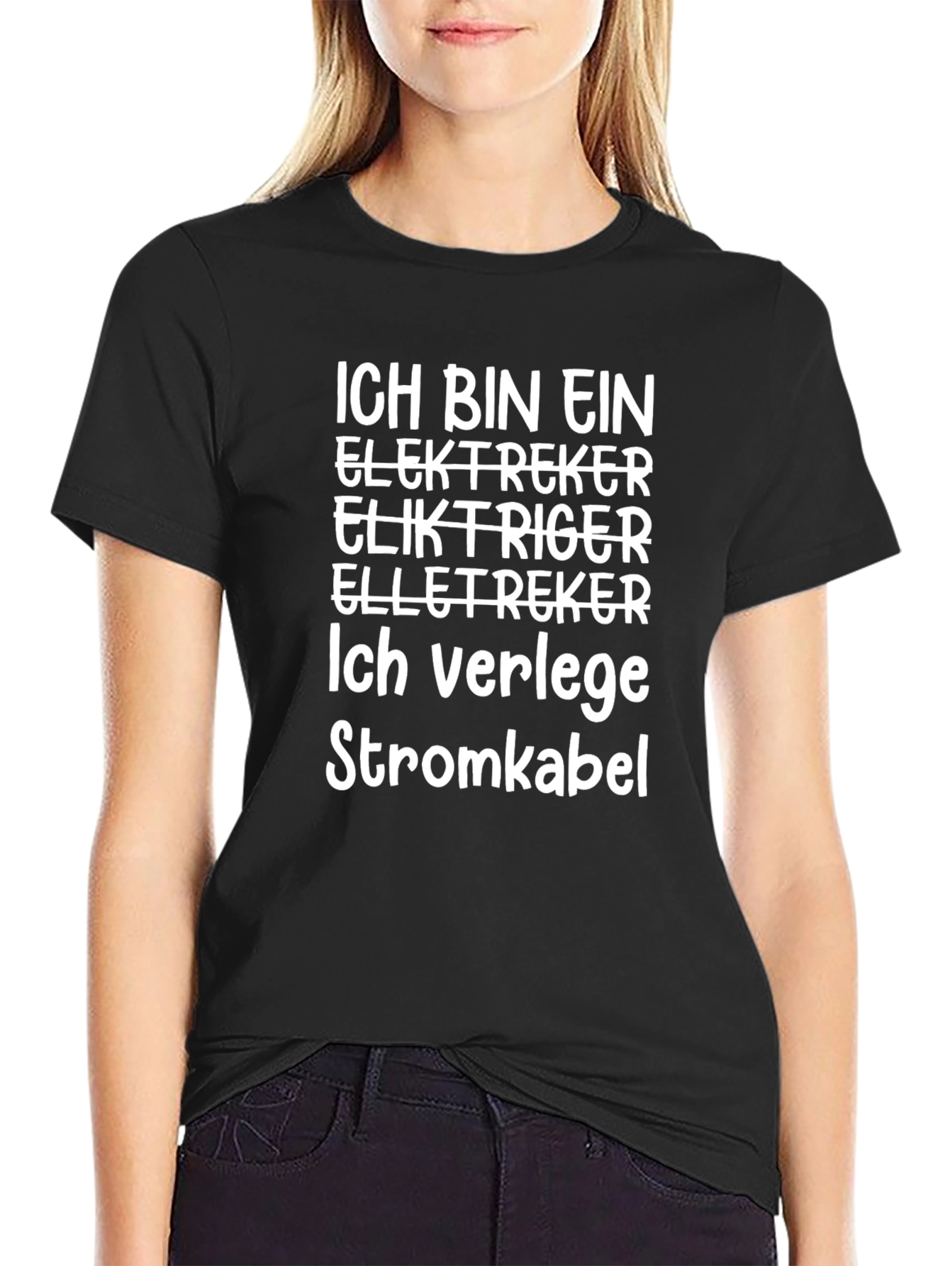 Electrician T-Shirt: Funny German Slogan Tee