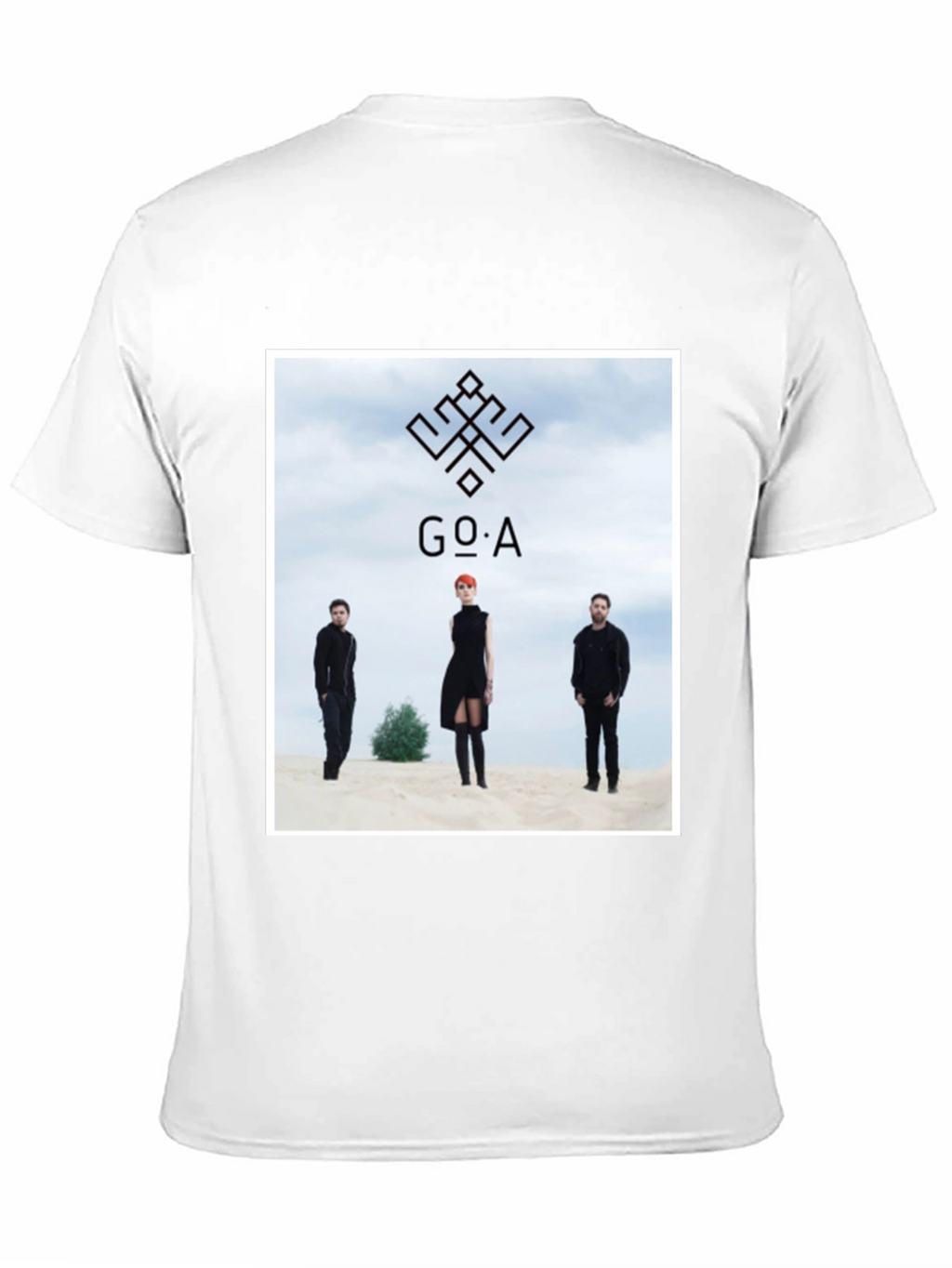 GO_A Band T-Shirt - Black Cotton Blend