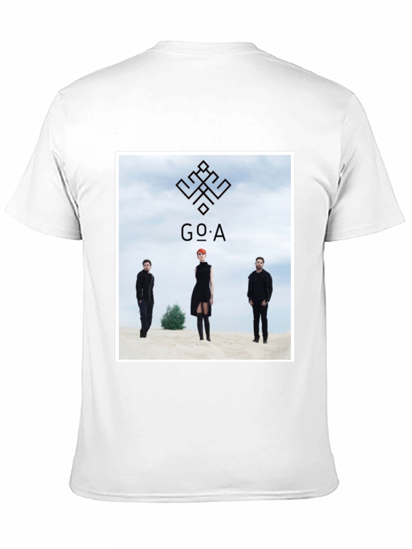 GO_A Band T-Shirt - Black Cotton Blend