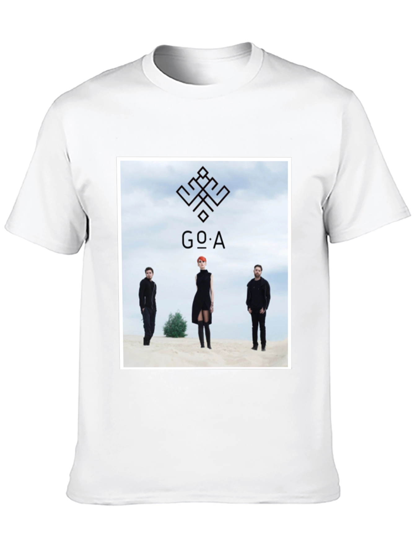 GO_A Band T-Shirt - Black Cotton Blend