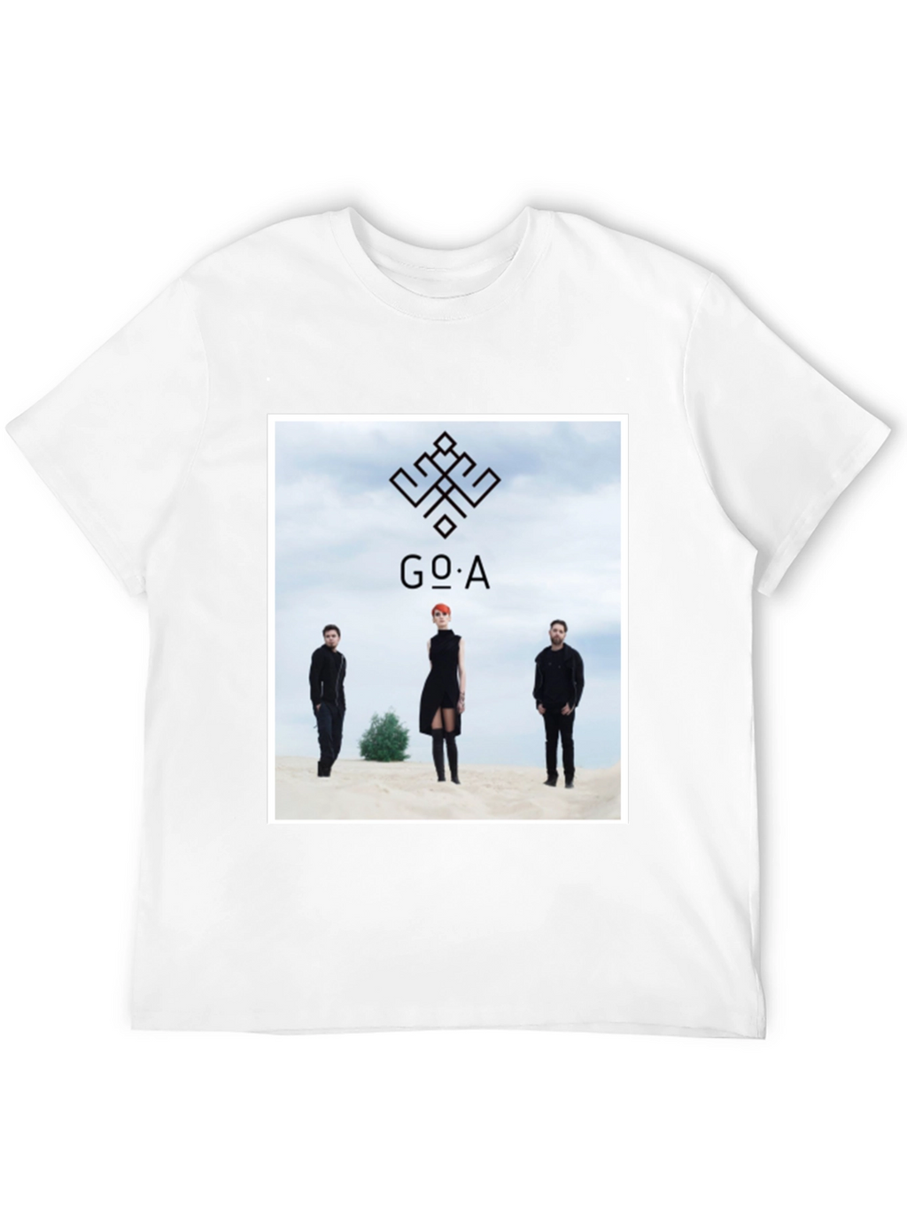 GO_A Band T-Shirt - Black Cotton Blend