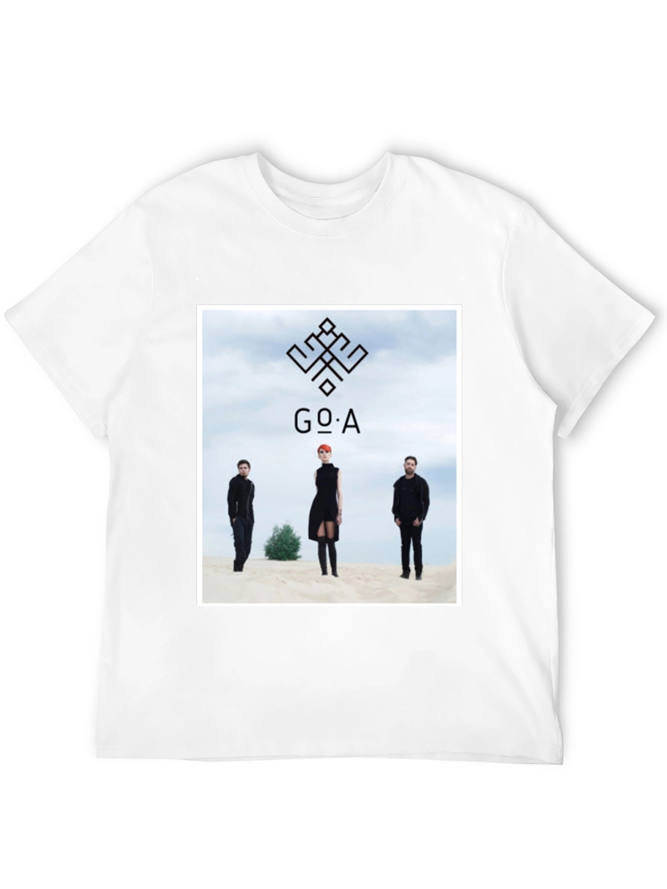 GO_A Band T-Shirt - Black Cotton Blend
