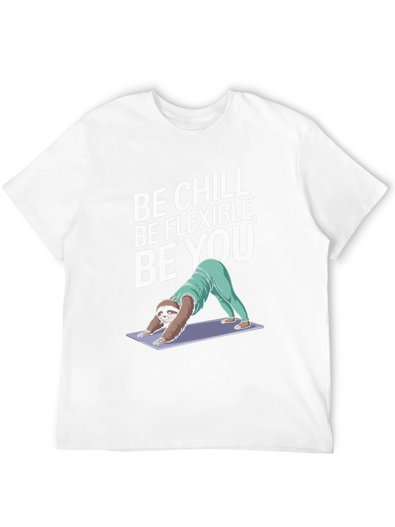 Be Chill Sloth Yoga Graphic T-Shirt