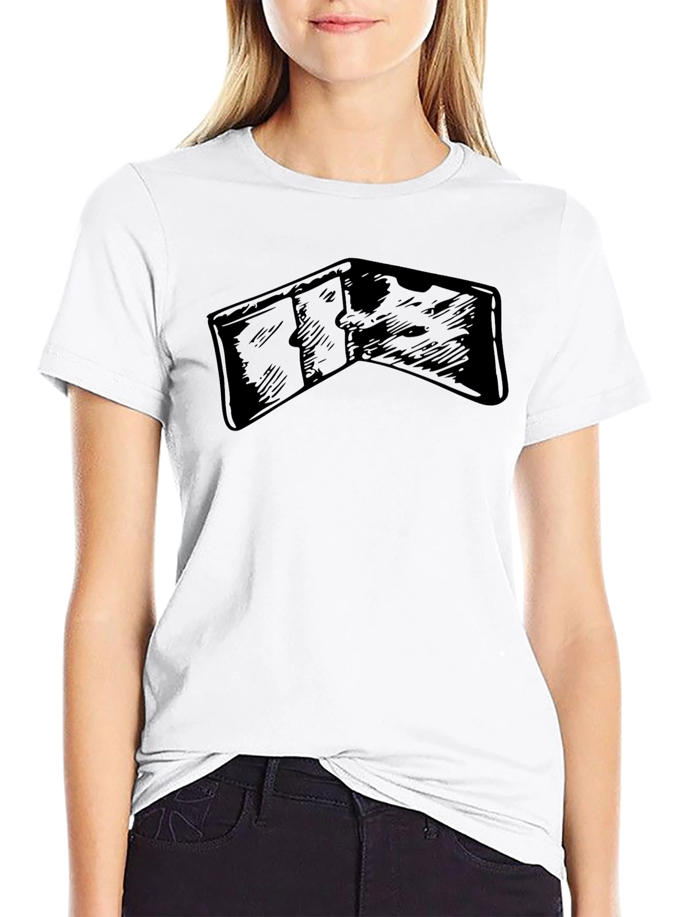 Wallet Graphic Tee - Stylish Casual Wear