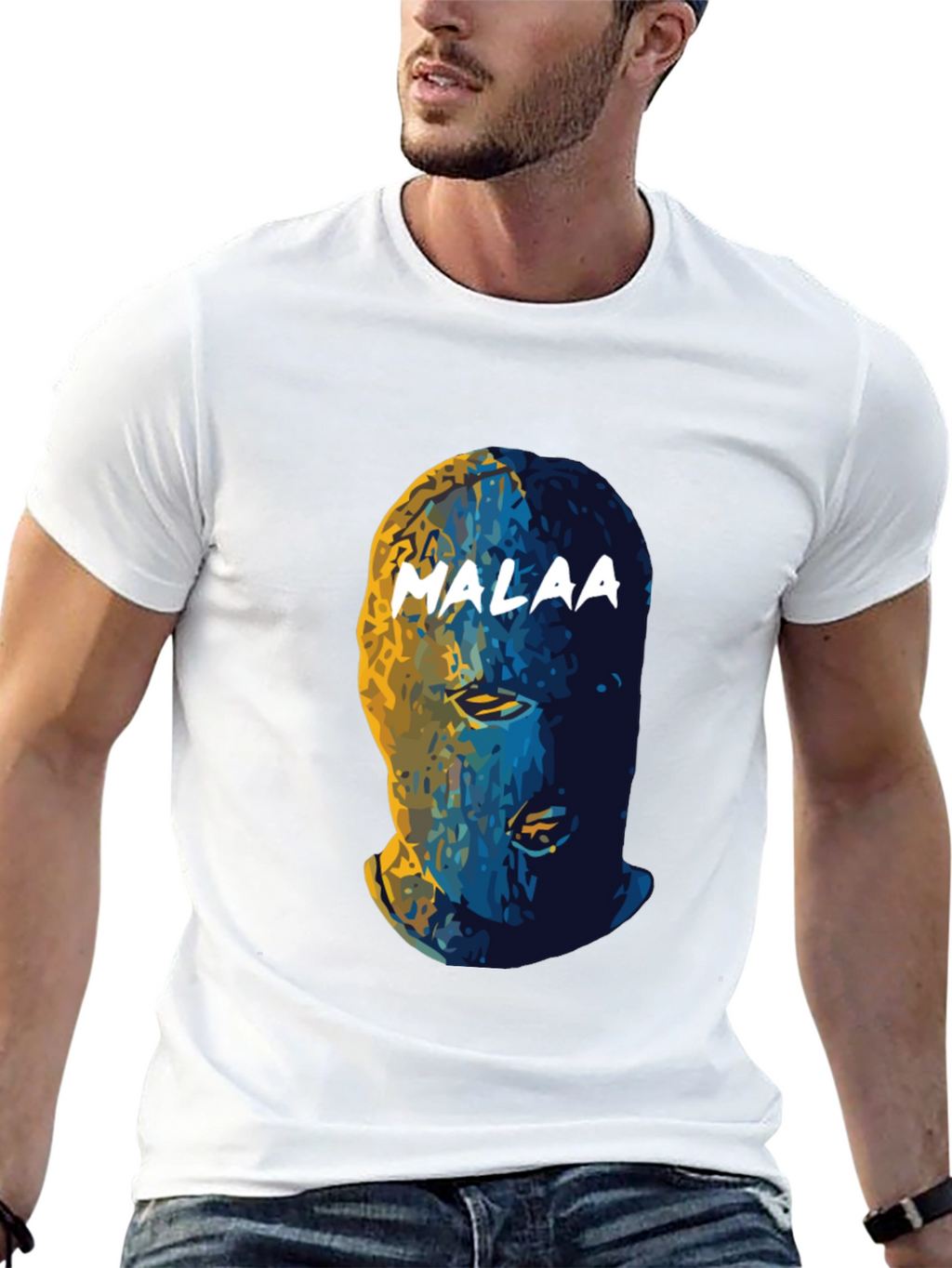 Malaa Mask Graphic Tee - Mens Black T-Shirt