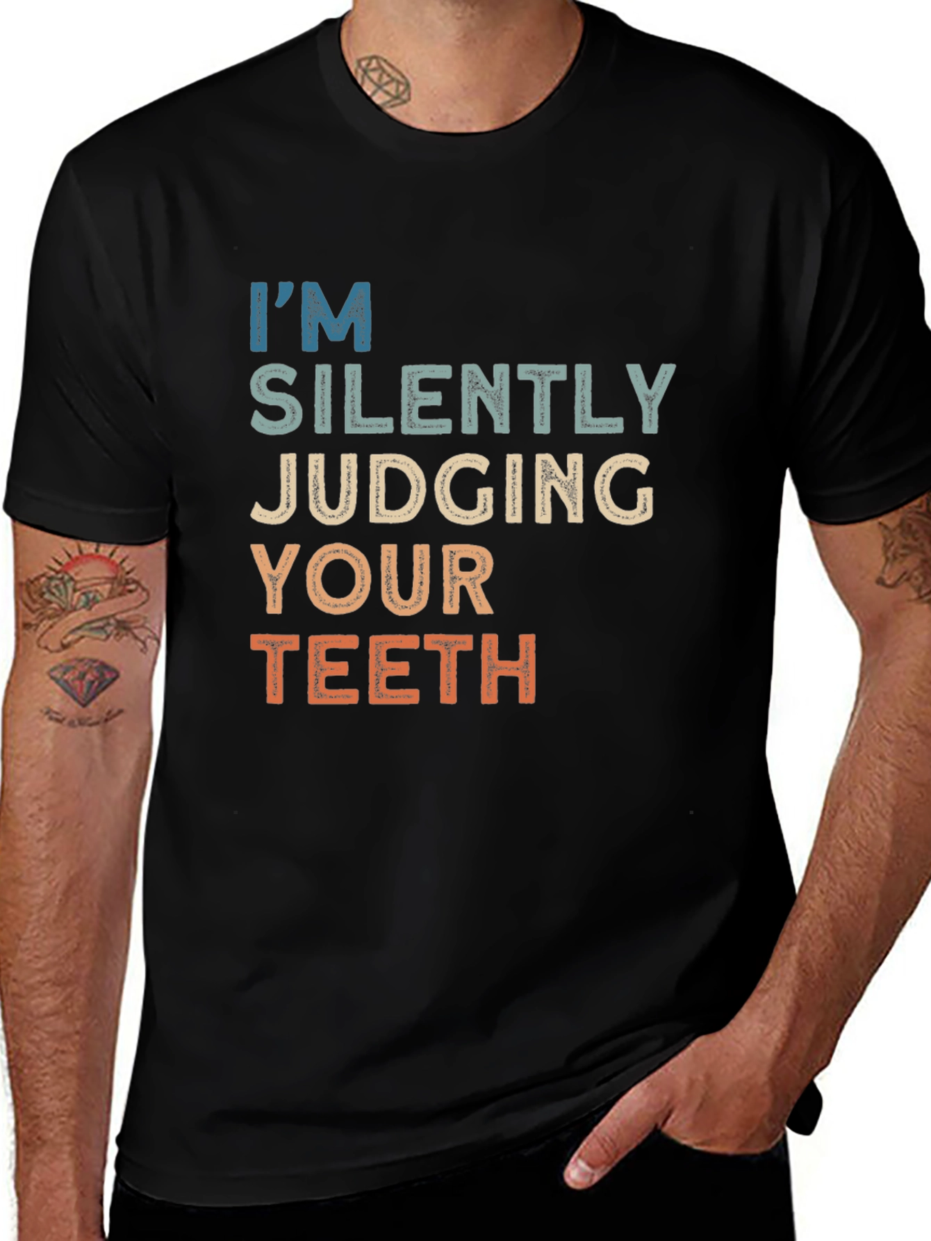 Im Silently Judging Your Teeth Graphic Tee