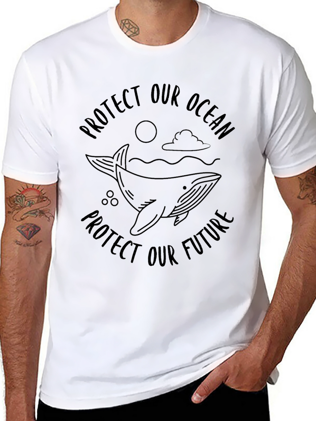 Protect Our Ocean Whale Graphic Tee
