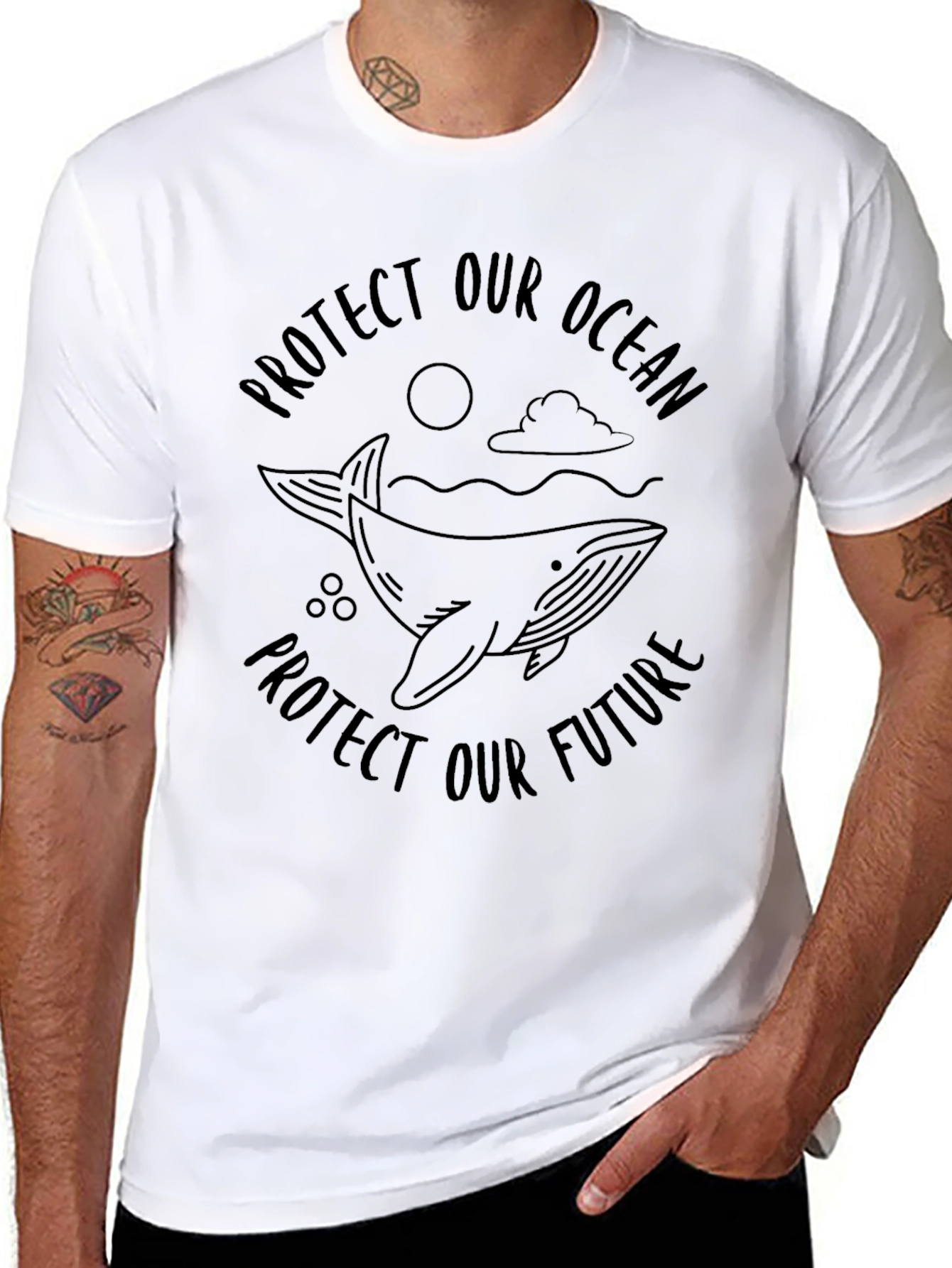 Protect Our Ocean Whale Graphic Tee