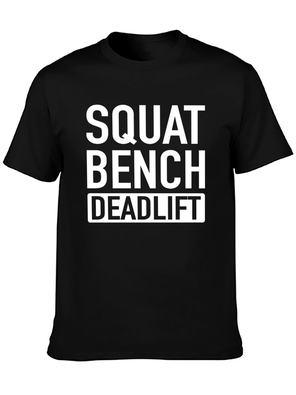 Squat Bench Deadlift Black Cotton T-Shirt