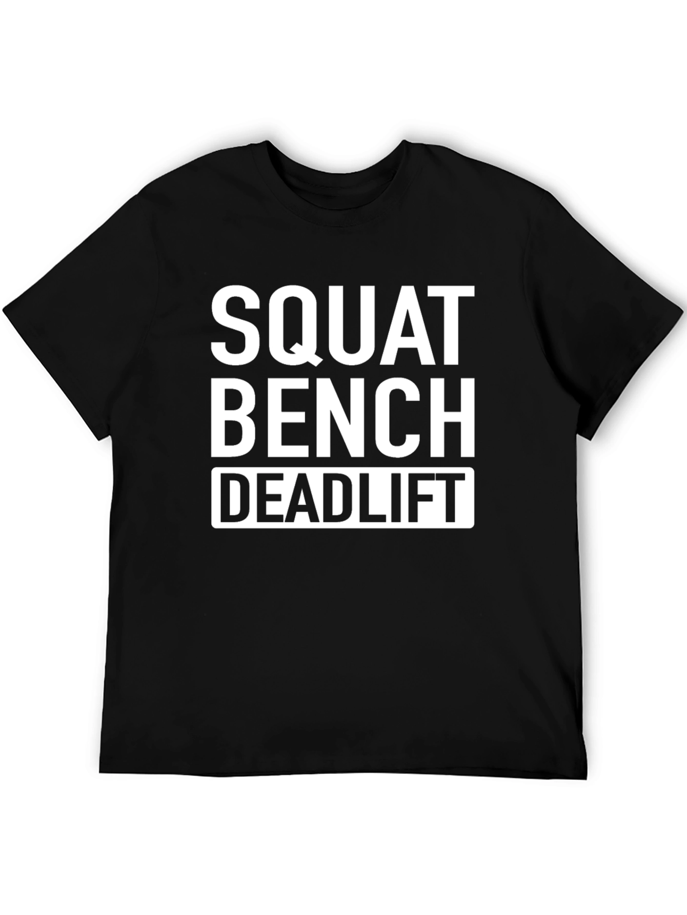 Squat Bench Deadlift Black Cotton T-Shirt